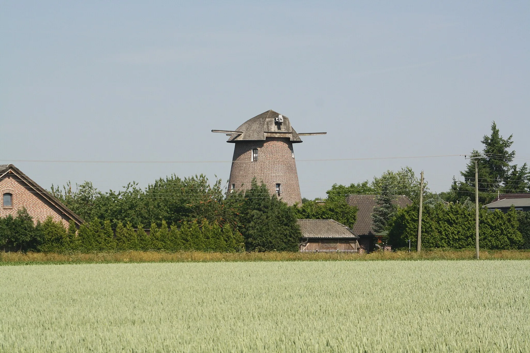 Photo showing: Windmill in Goch-Hassum, North Rhine-Westphalia, Germany