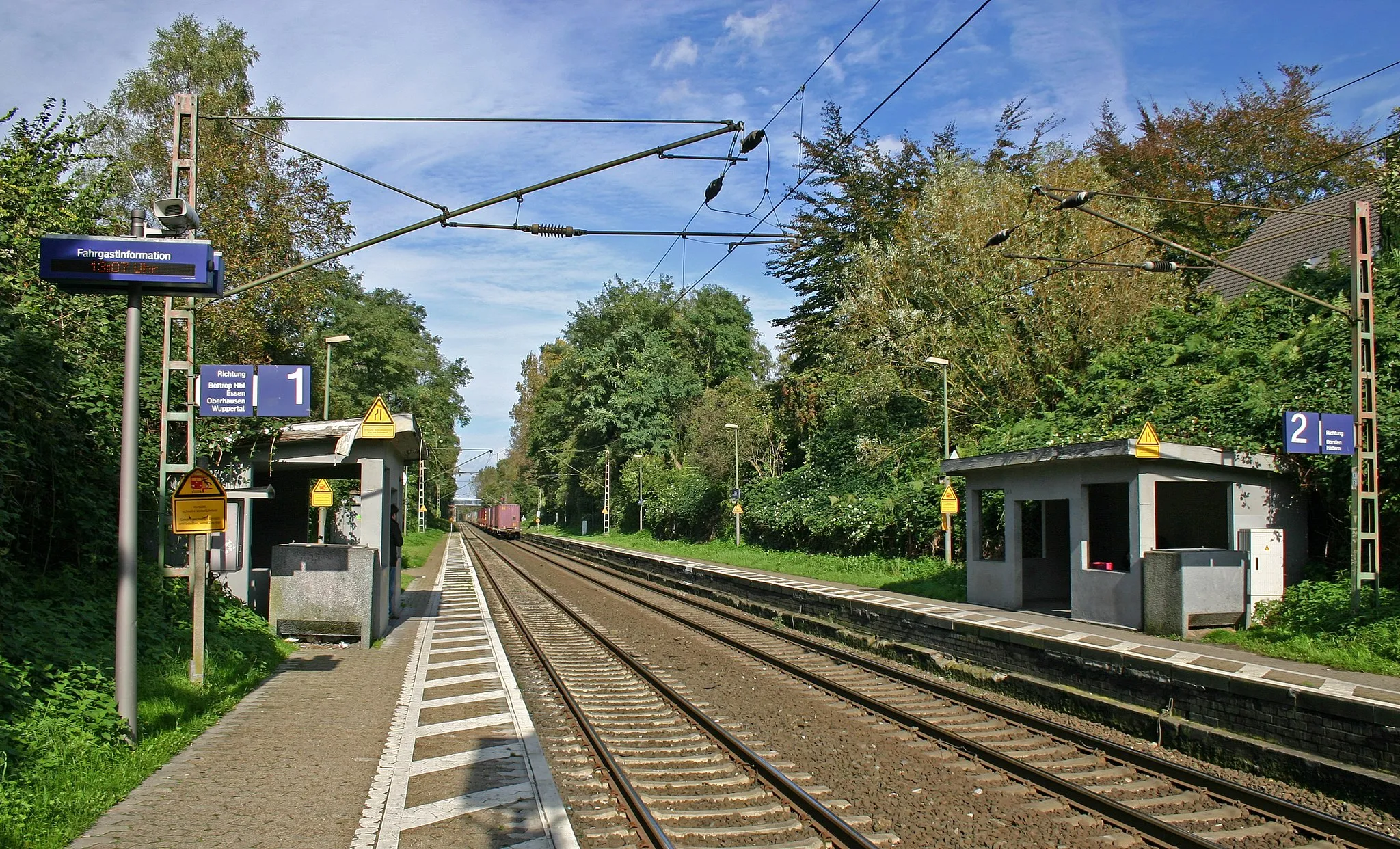 Photo showing: Hp Bottrop-Boy: Blick von Gleis 1 in Richtung Gladbeck West.