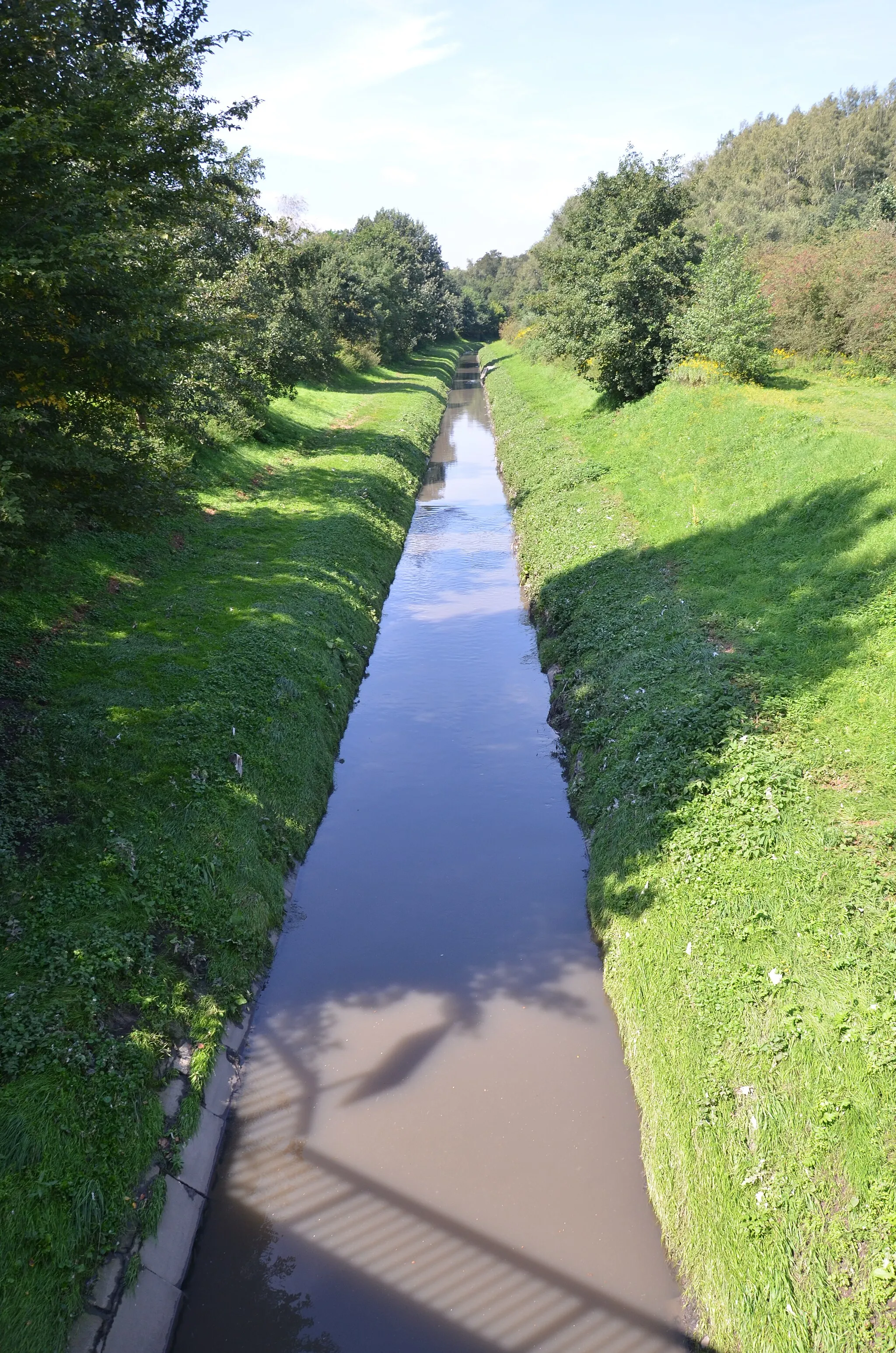 Photo showing: Die Boye, ein Nebenfluss der Emscher, in Bottrop