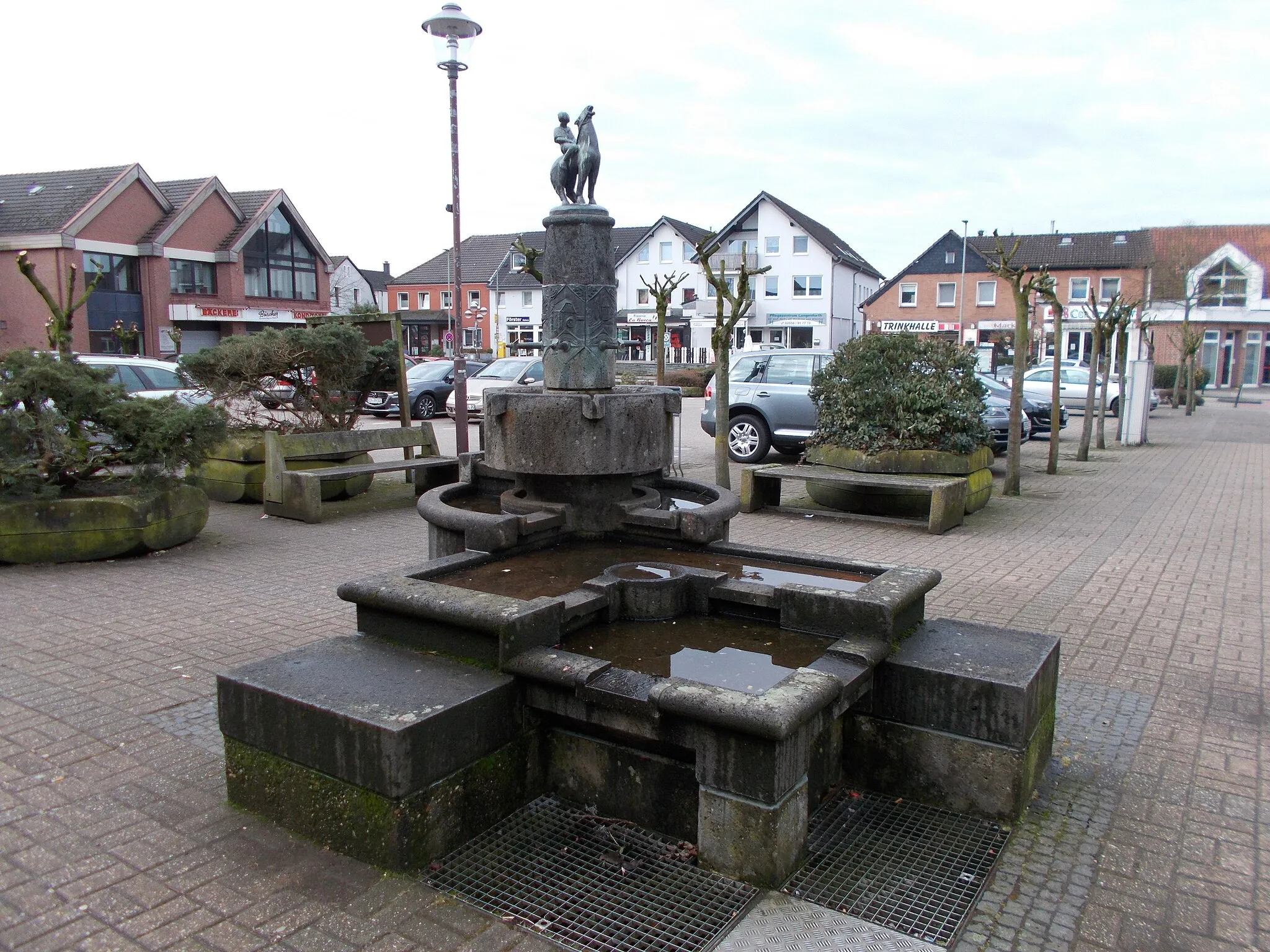 Photo showing: Marktbrunnen in Hünxe.
