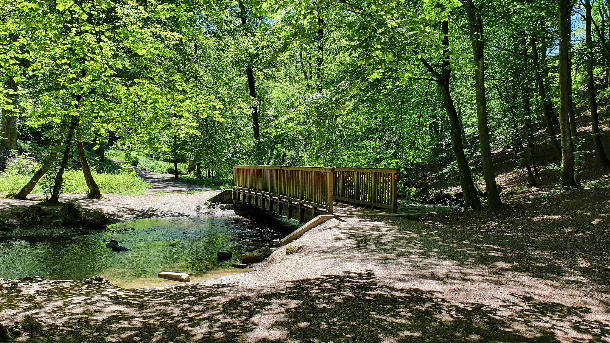 Photo showing: Brücke über den Rinderbach an der Straße 'Am Paradies'