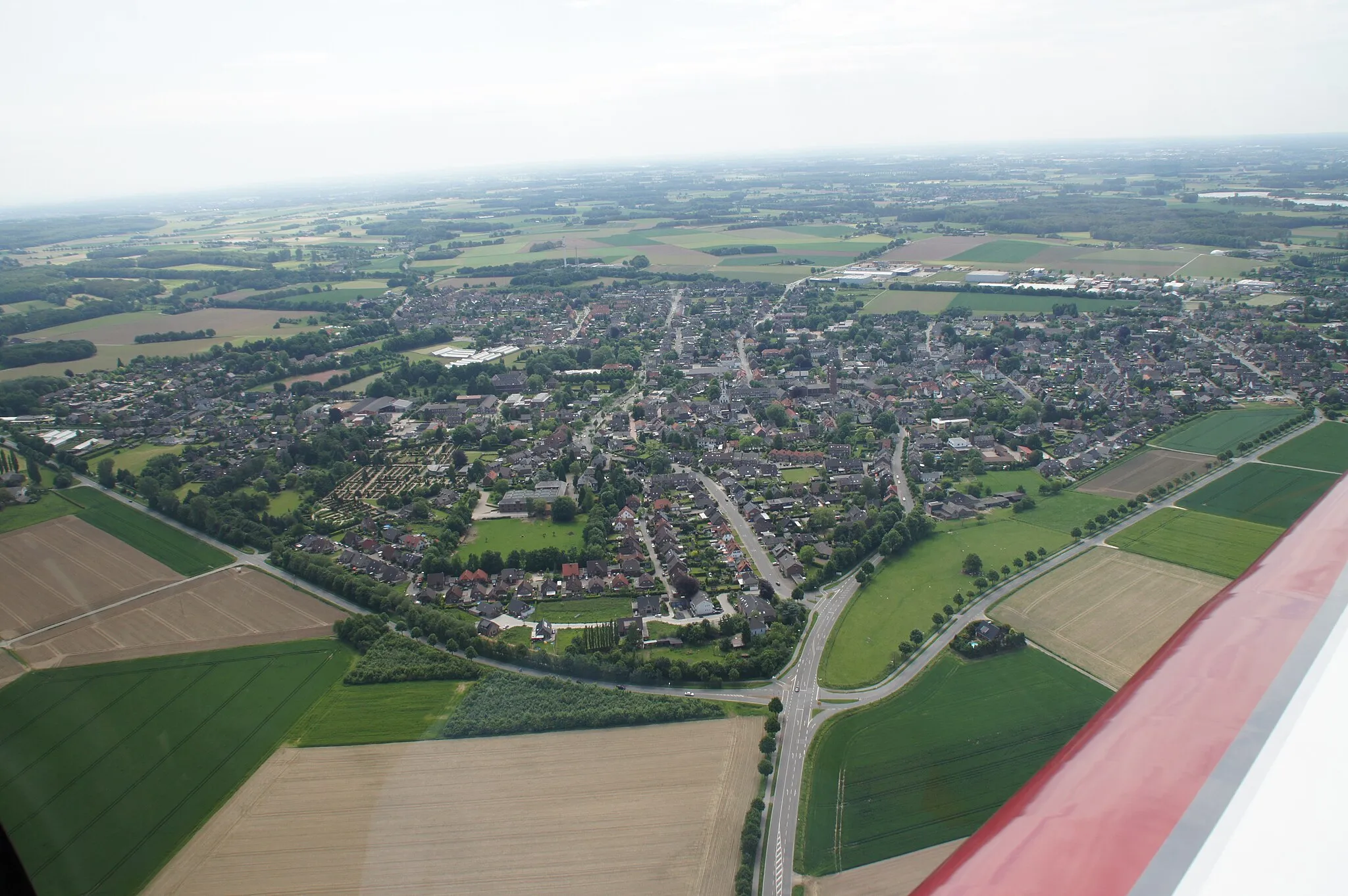 Photo showing: Uedem, Luftaufnahme, Ansicht von Norden