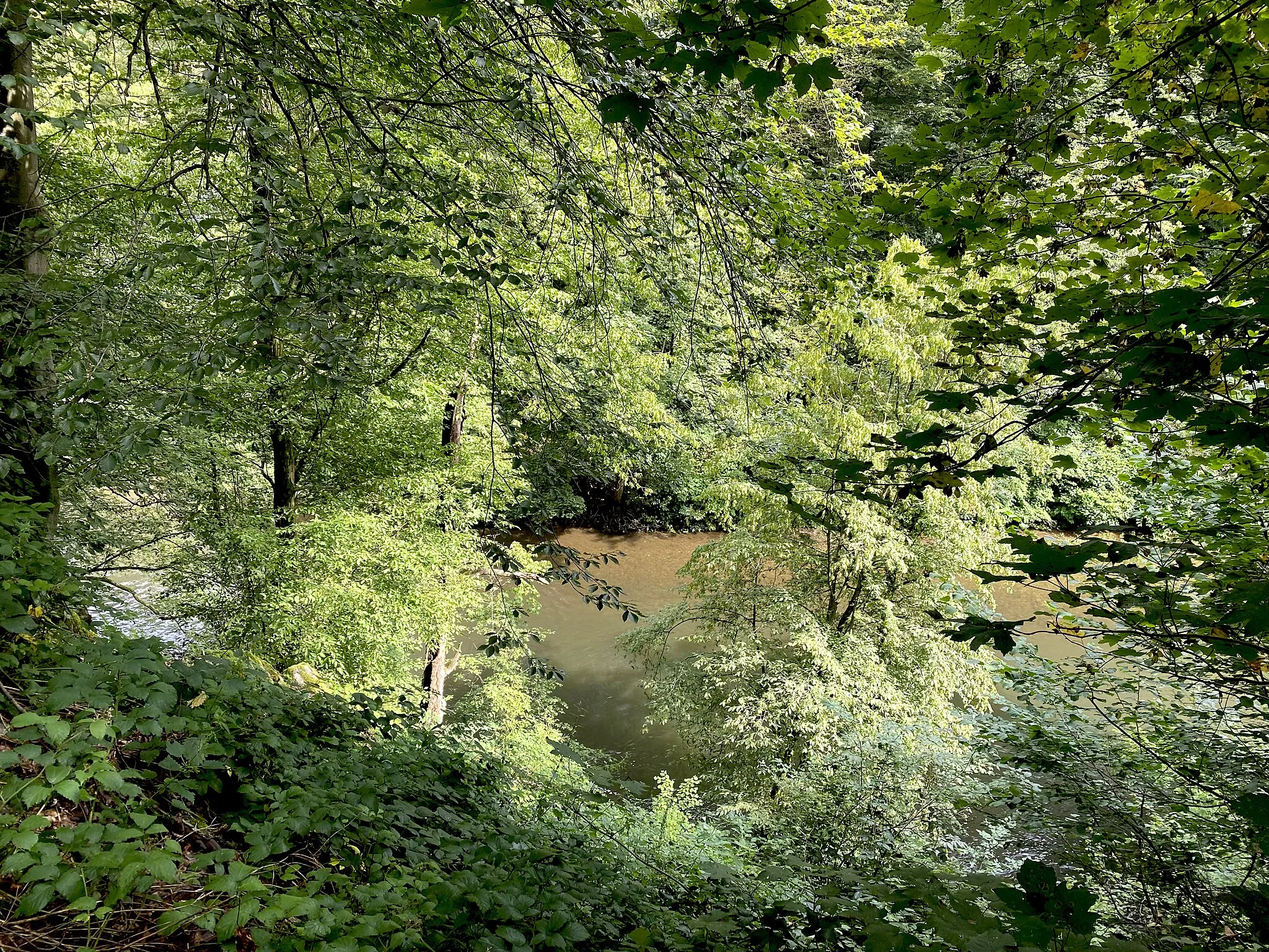 Photo showing: Wupper am Wupperweg zw. Müngsten u. Burg