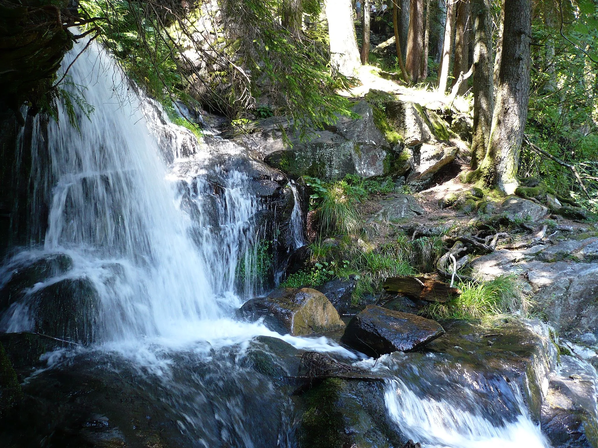 Photo showing: Unterer Wasserfall der Zweribachwasserfälle