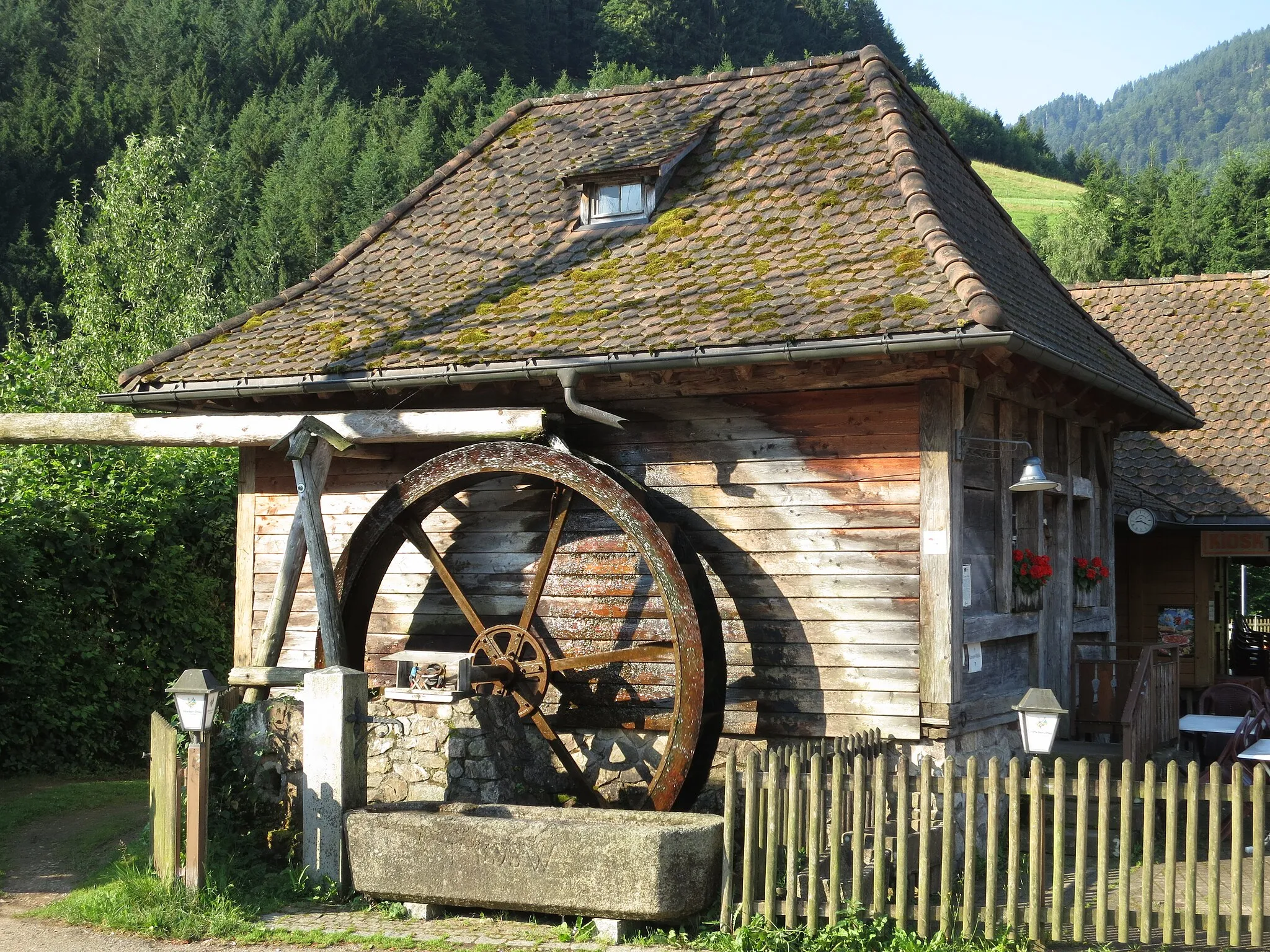 Photo showing: Restaurierte Mühle in Simonswald im Schwarzwald.