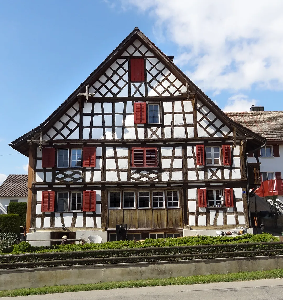 Photo showing: Timber framed houses in the canton of Thurgau