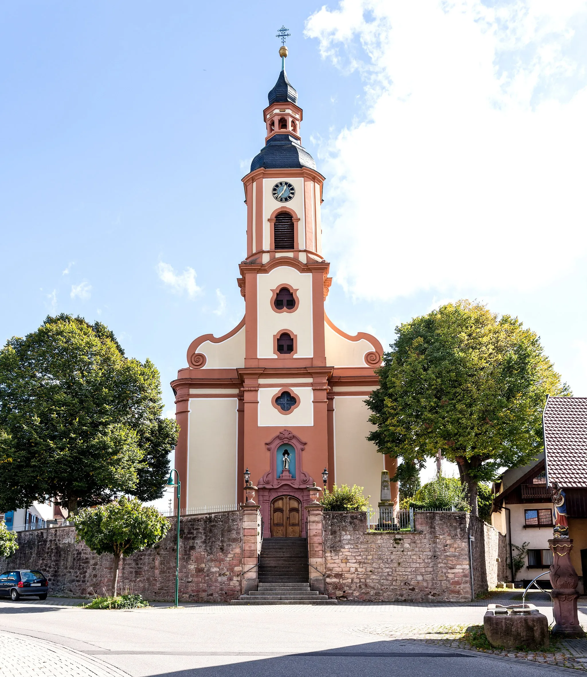 Photo showing: St. Brigitta
Niederschopfheim, Hohberg