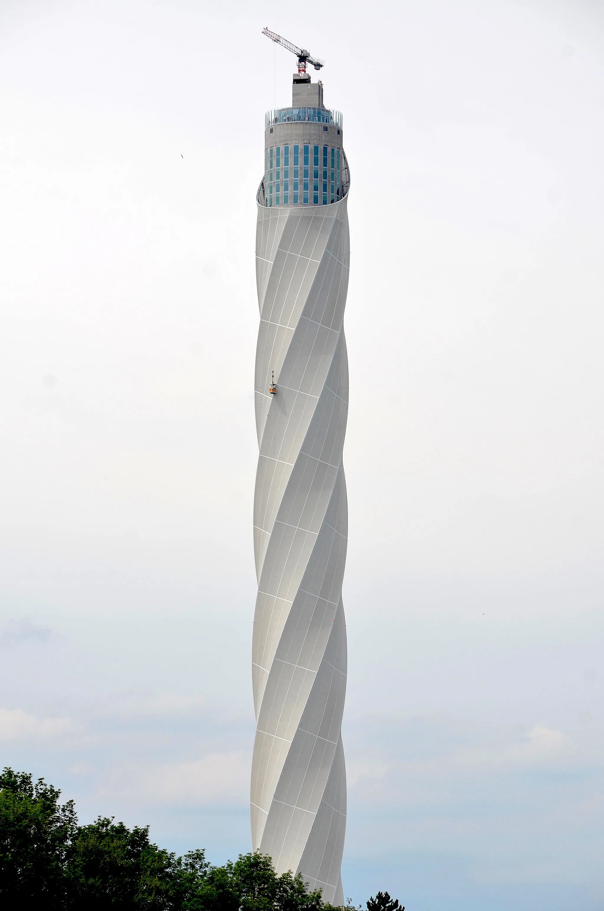Photo showing: ThyssenKrupp Test Tower near Rottweil (2018)