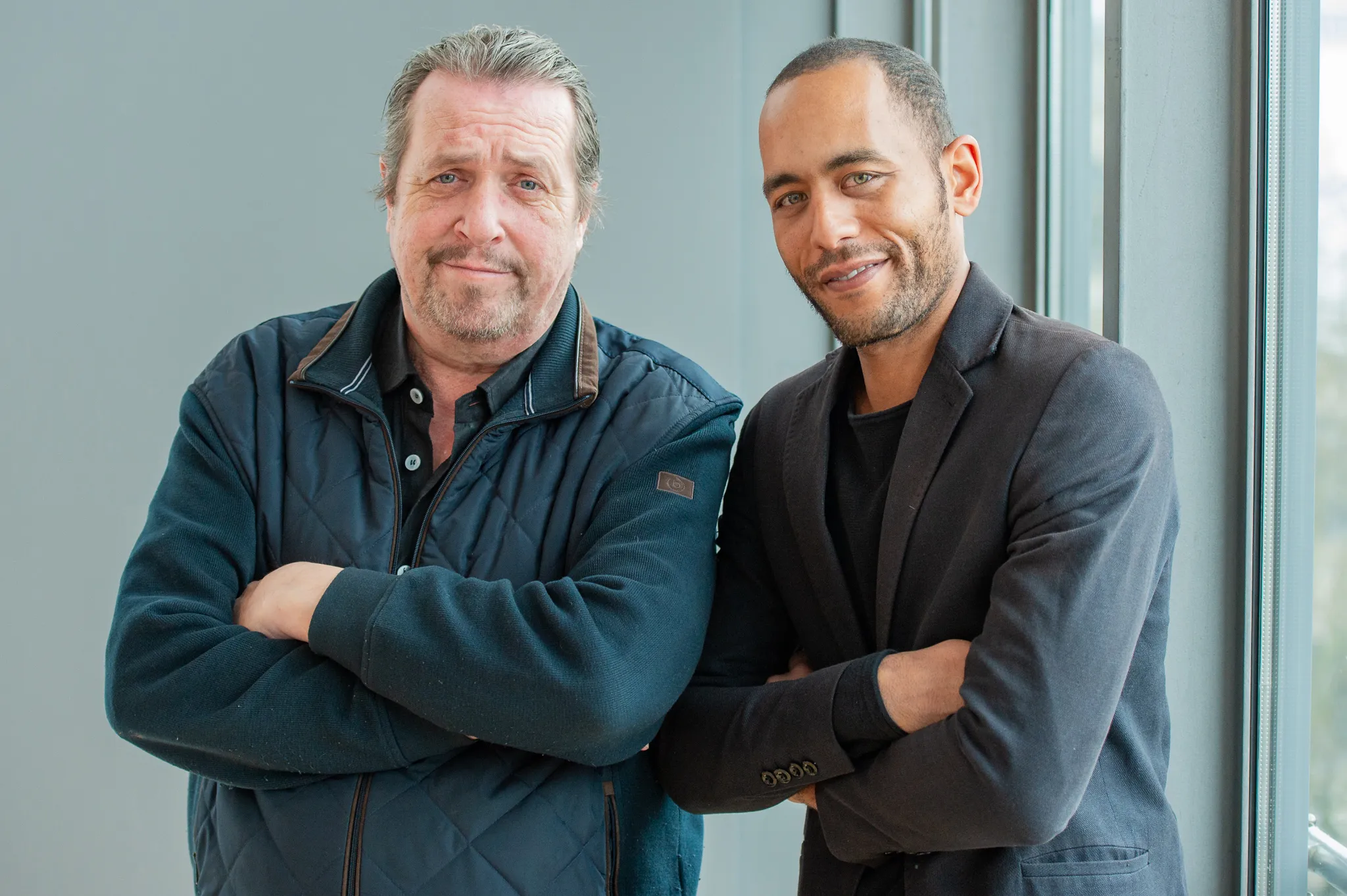 Photo showing: Andreas Giebel,BR,Bayerischer Rundfunk,Bayerisches Fernsehen,Benedikt Beissl,Filmbrunch 2019,Literaturhaus München