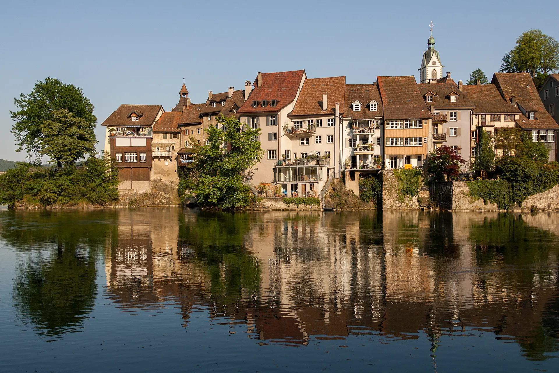 Photo showing: Laufenburg (AG) mit Rhein