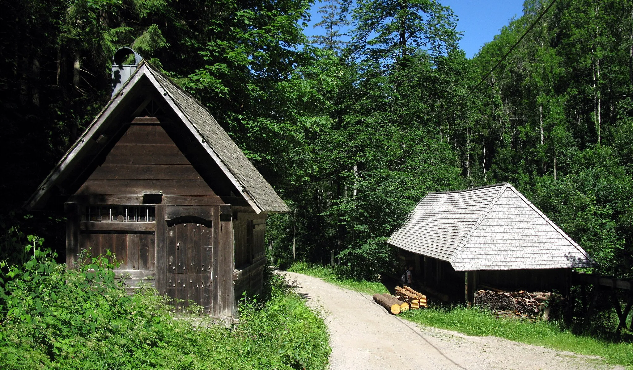 Photo showing: Kingenhofsäge (rechts) mit Sägerhaus im Hinterzartener Löffeltal