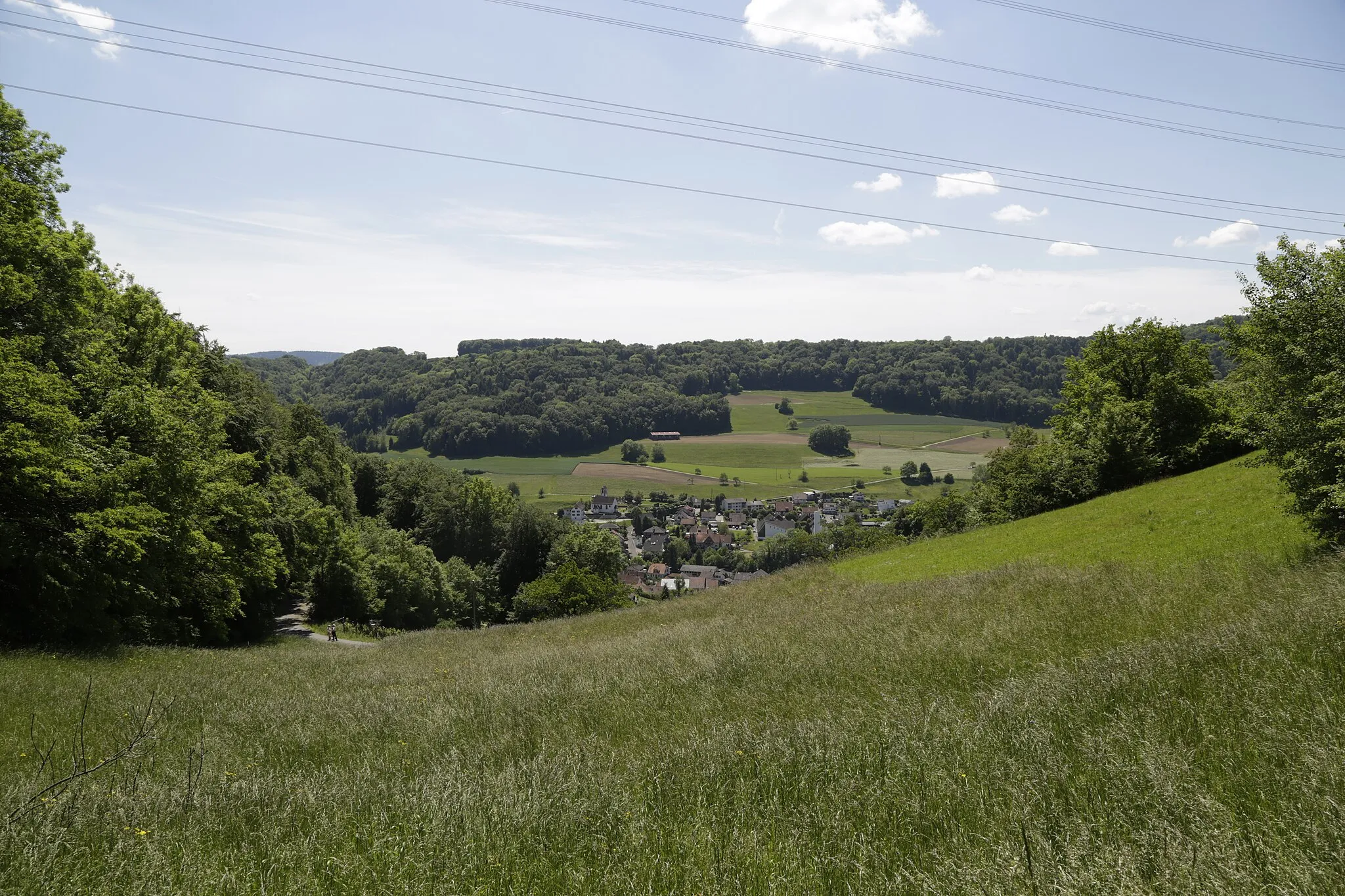 Photo showing: Blick von der Trumleste auf Obermumpf.