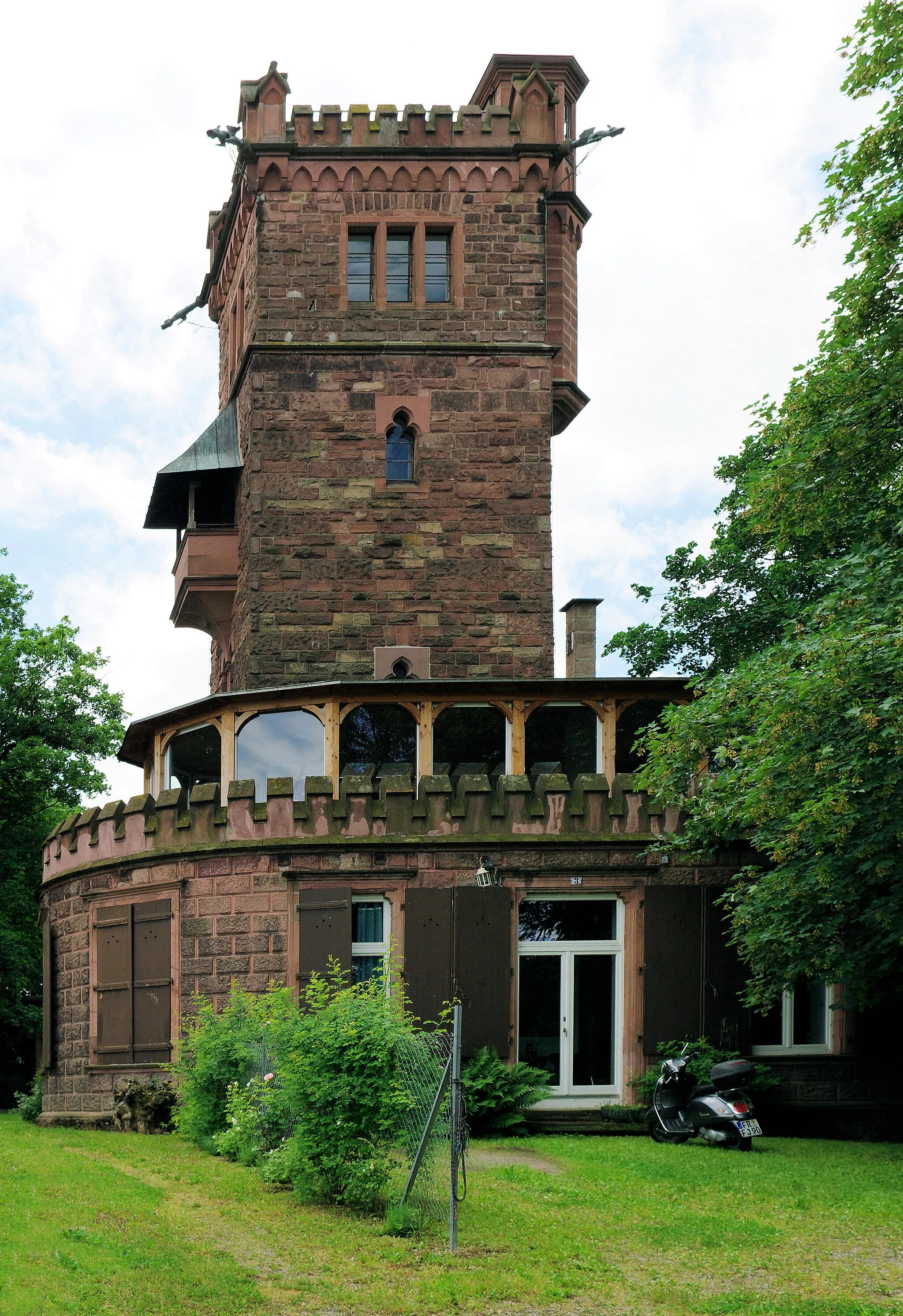 Photo showing: Aussichtsturm auf dem Lorettoberg zu Ehren Hilda von Nassau