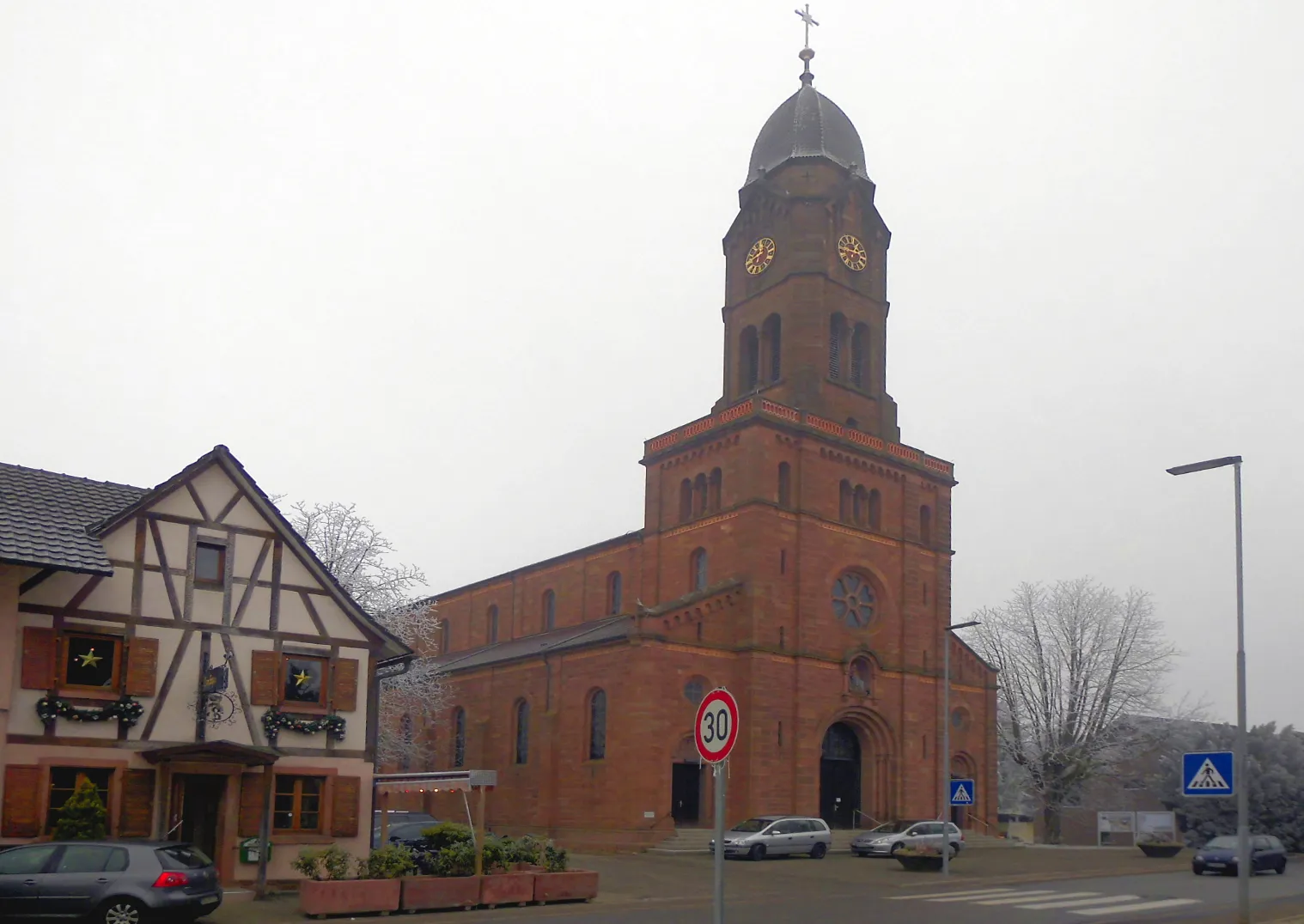Photo showing: Kirche St. Leopold in Mahlberg, Ortenaukreis