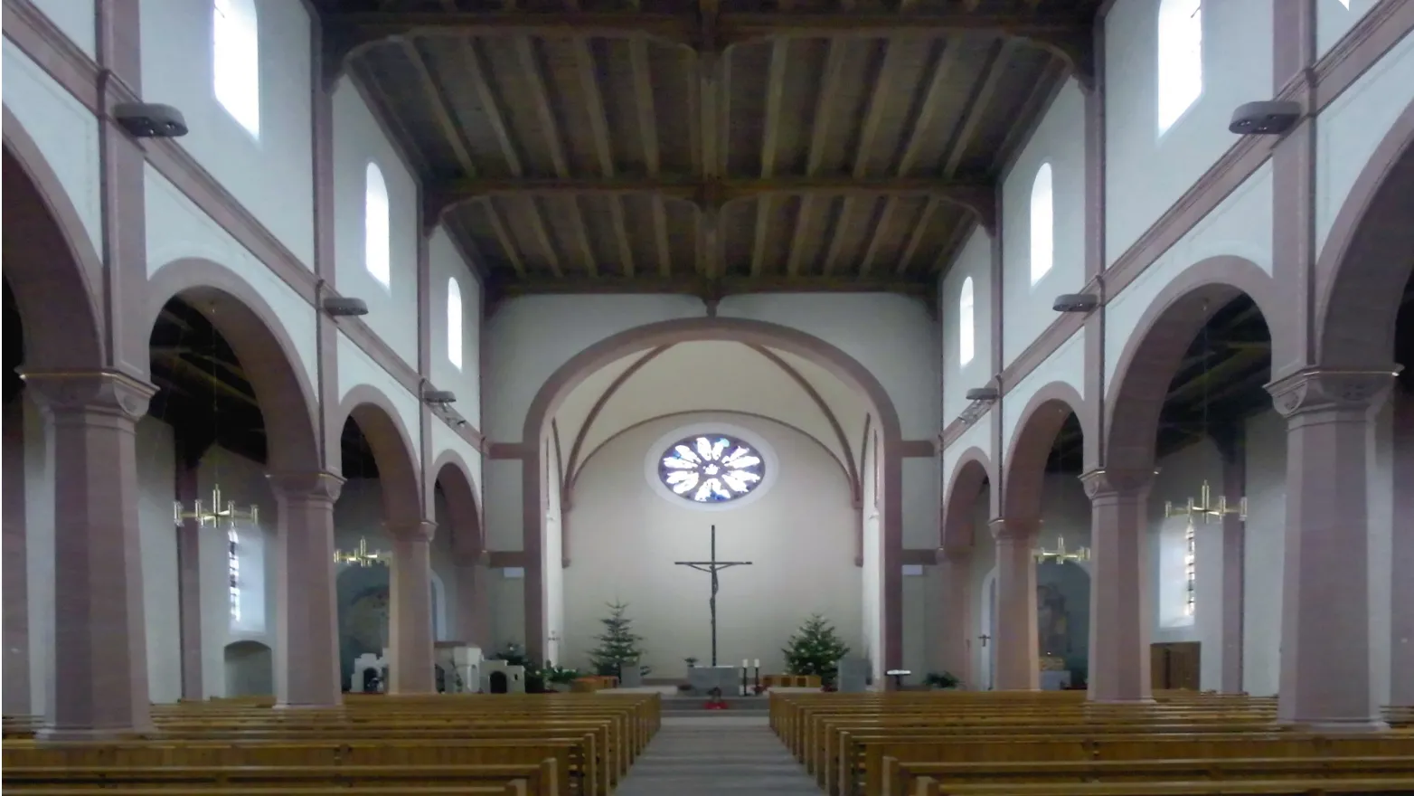 Photo showing: Innenansicht der Kirche St. Leopold in Mahlberg, Ortenaukreis