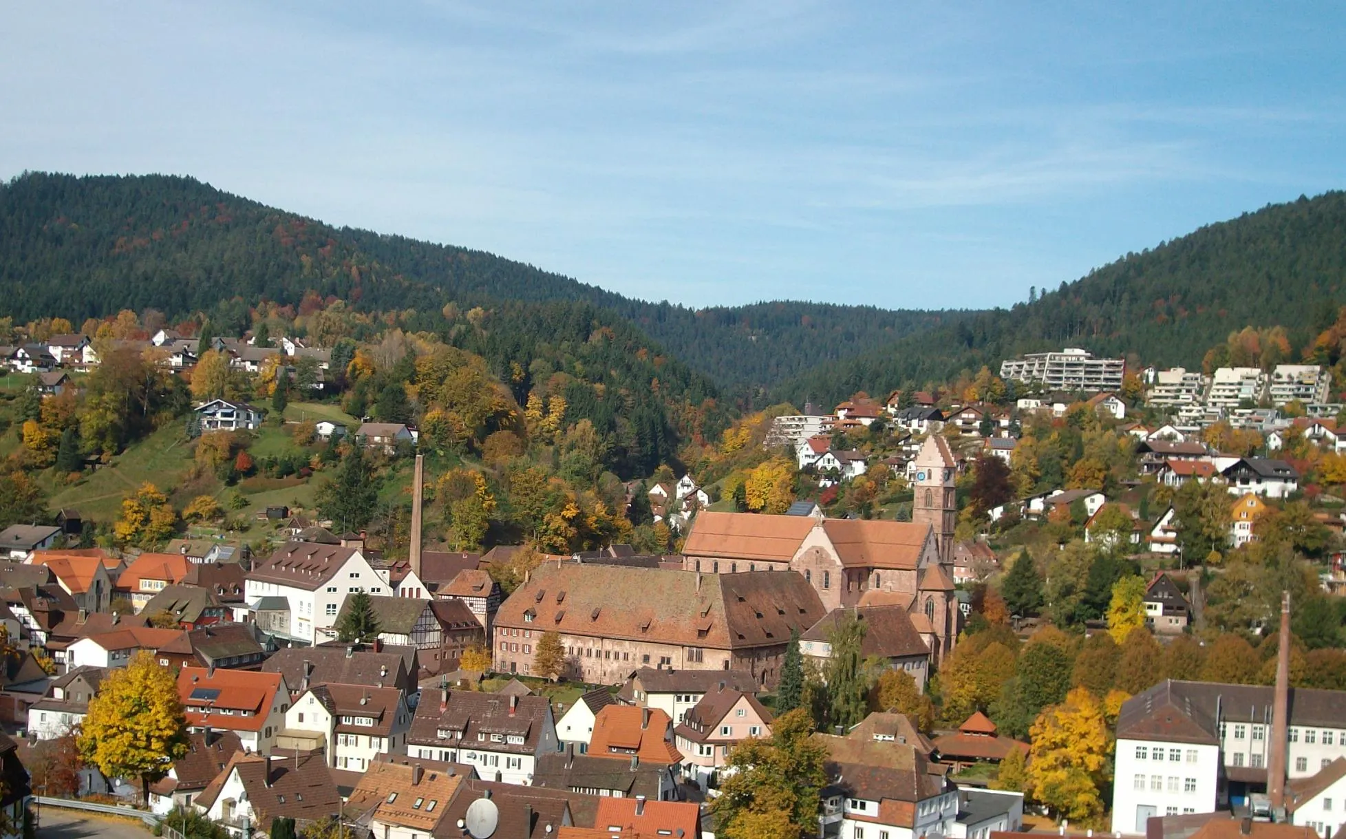 Photo showing: View over Alpirbach, seen from the east