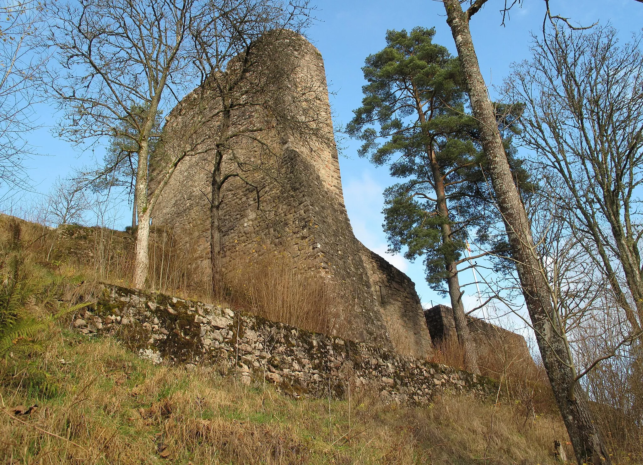 Photo showing: Burganlage von Südwesten
