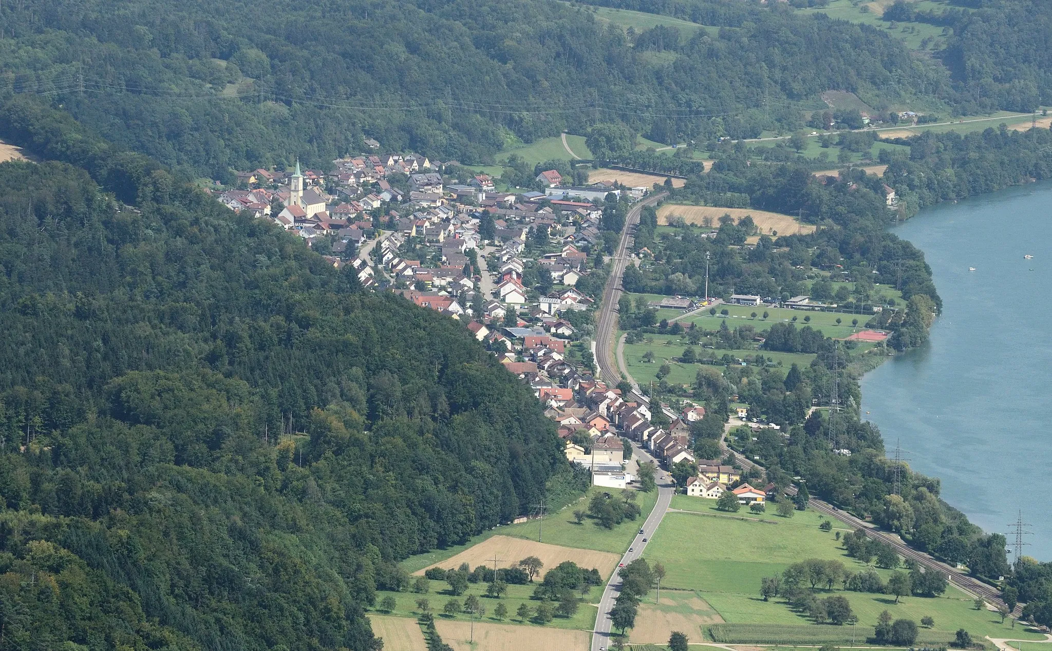 Photo showing: aerial view of Schwörstadt