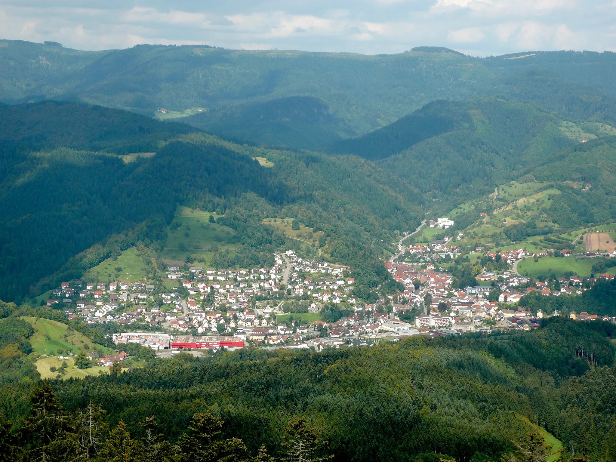 Photo showing: Town of Oppenau in Black forest