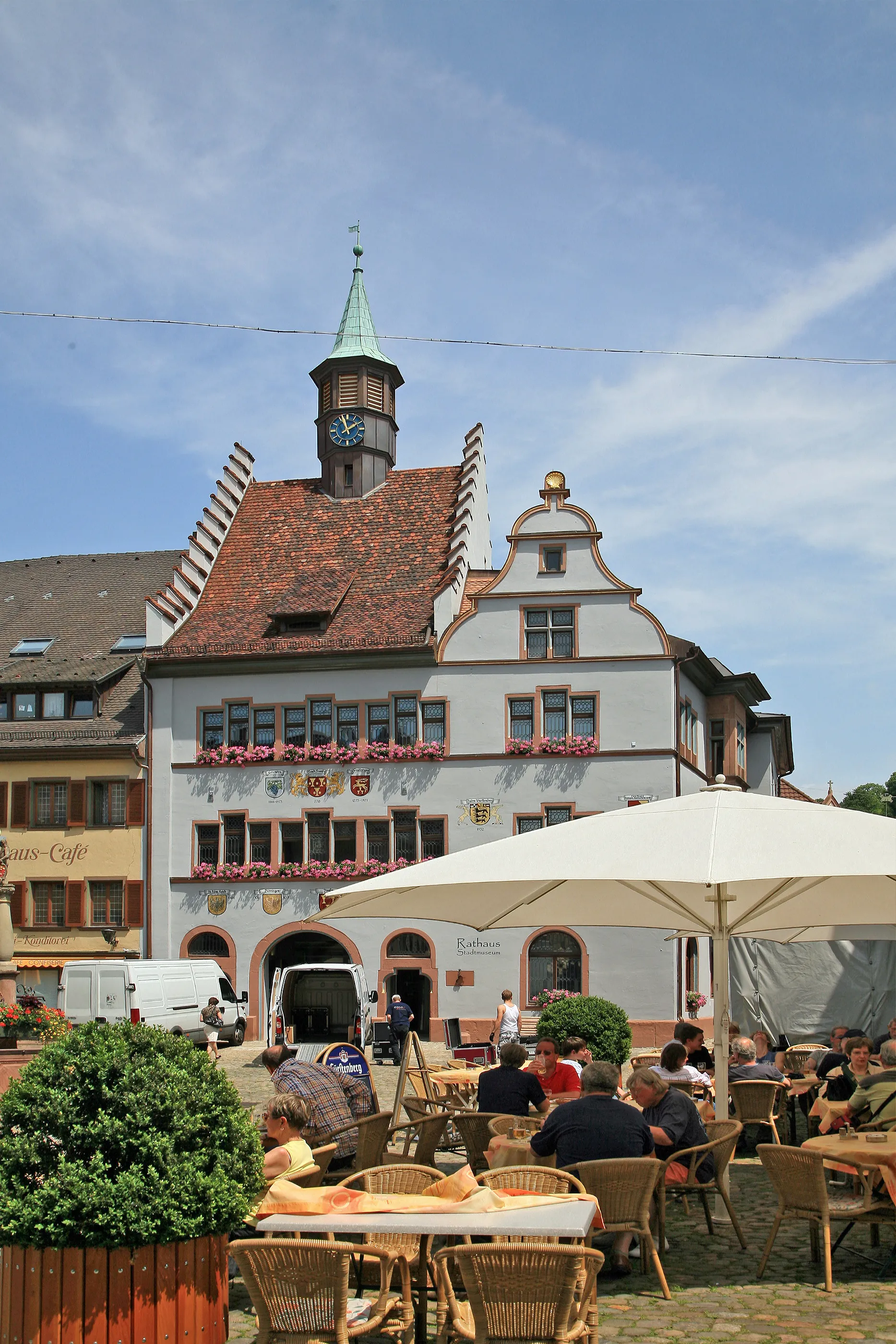 Photo showing: Rathaus von Staufen im Breisgau, eine Stadt mit historischem Ortskern in Landkreis Breisgau-Hochschwarzwald.