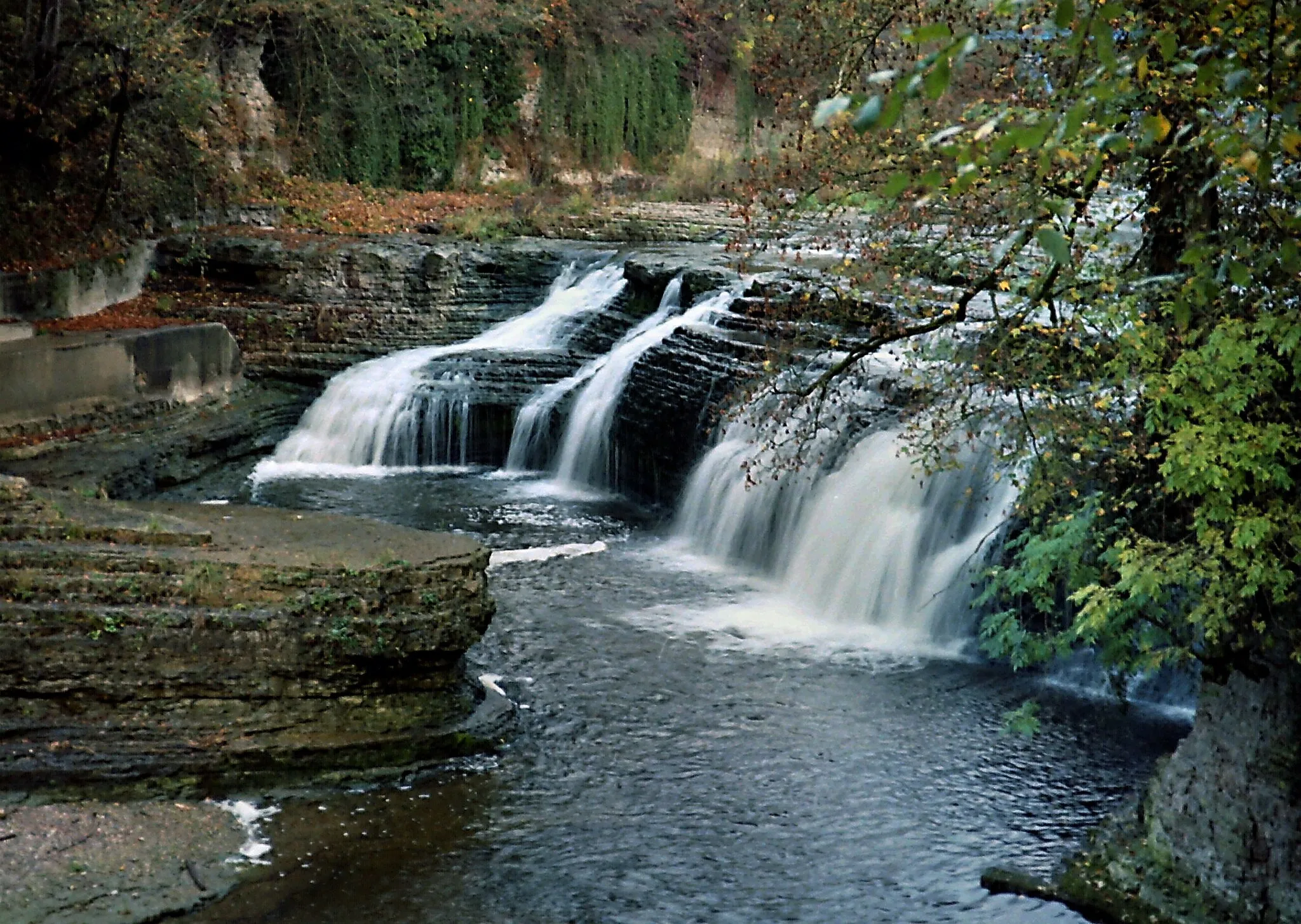 Photo showing: Waterfall of river Wutach near Lauchringen, southwestern Germany