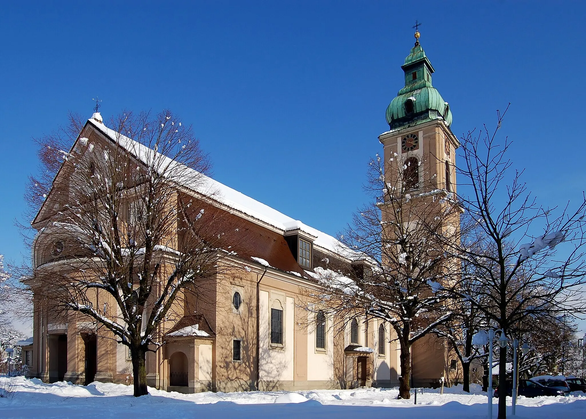 Photo showing: Saint-Joseph church in Rheinfelden, Baden-Württemberg, Germany.