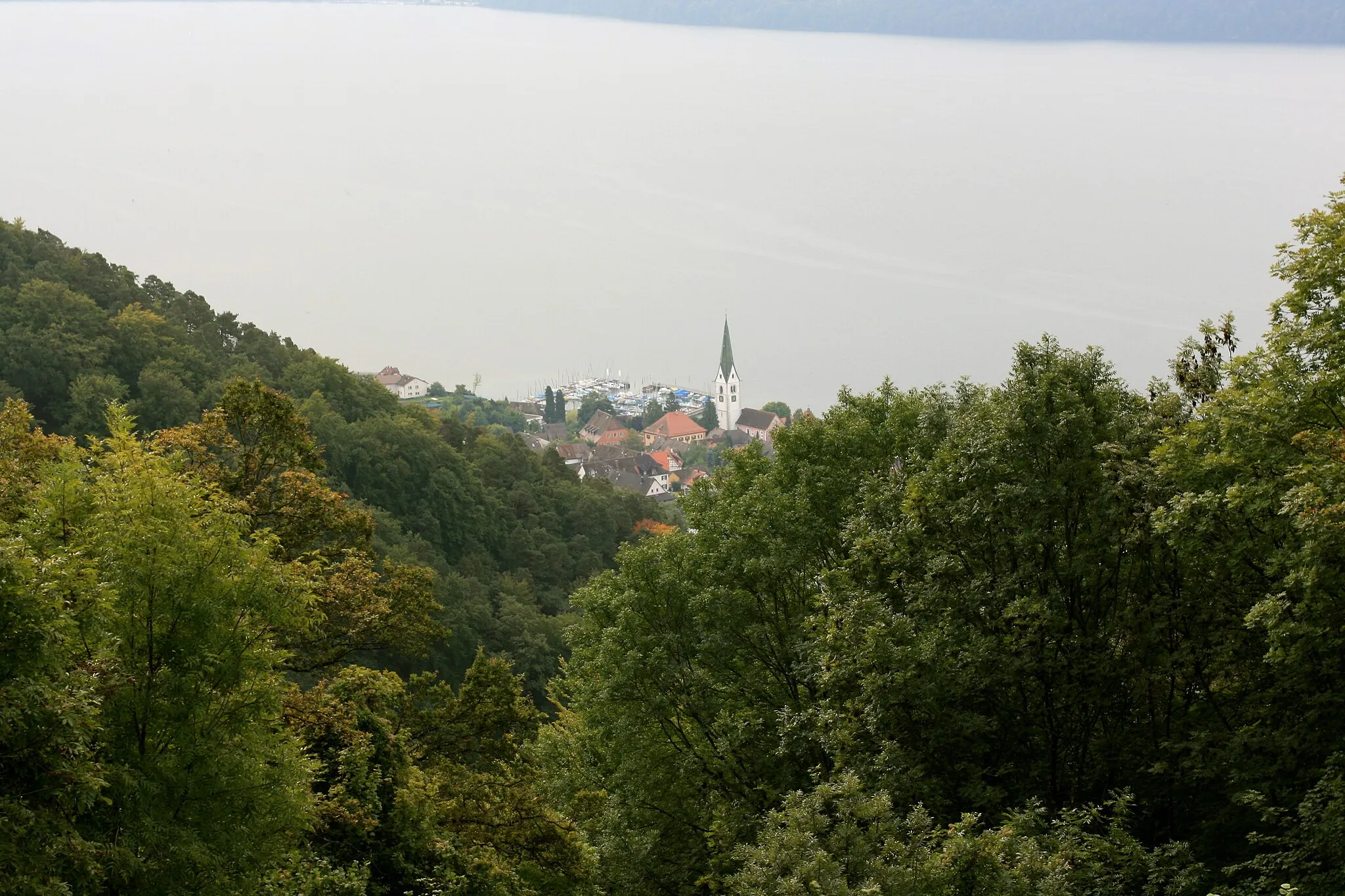 Photo showing: Blick vom Haldenhof in Überlingen nach Sipplingen