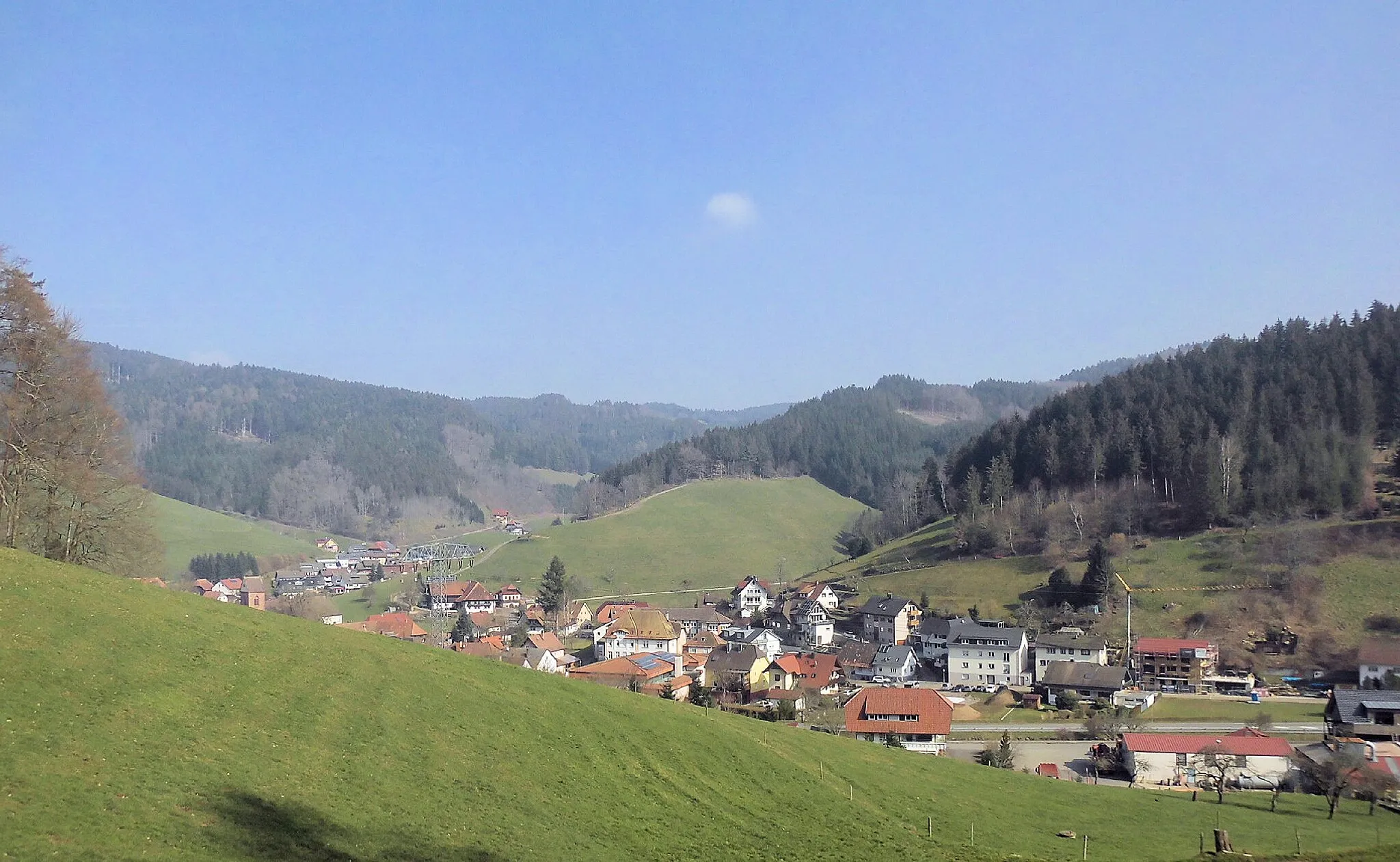 Photo showing: Blick aus Südwesten auf Mühlenbach, Ortenaukreis