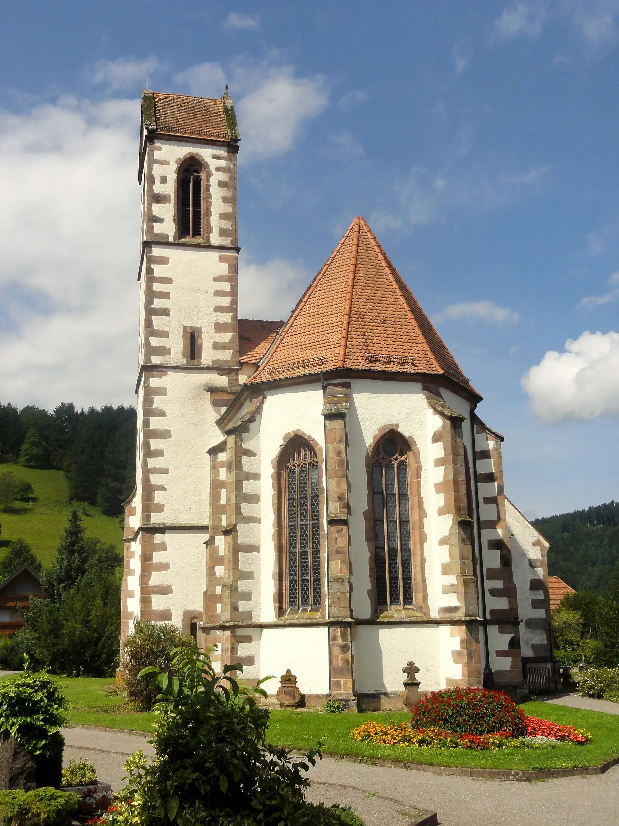 Photo showing: Dorfkirche Hausach - Beschreibung siehe Dateititel.