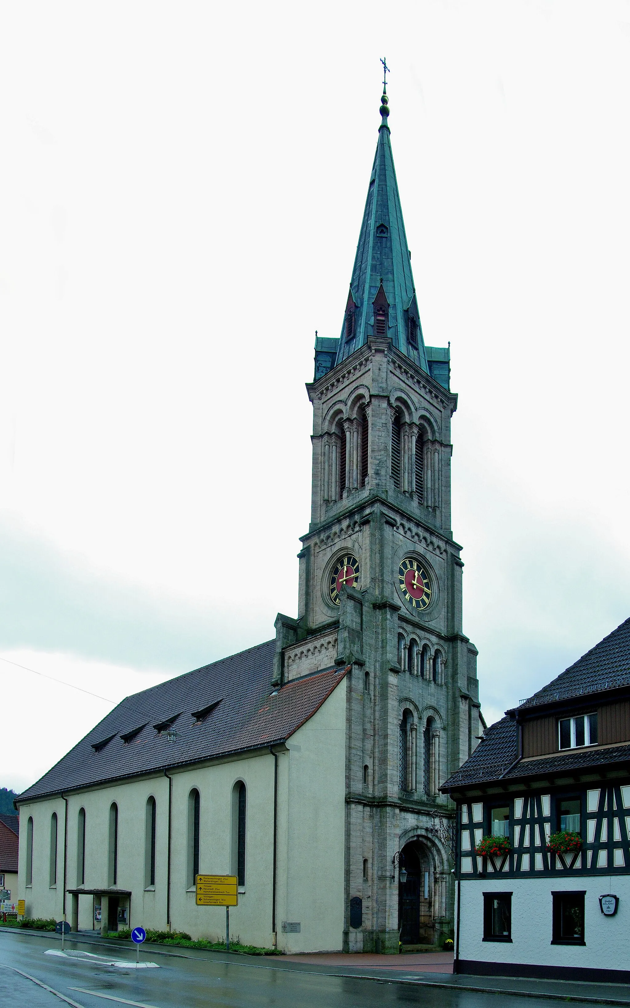 Photo showing: Die Pfarrkirche St. Martin in Vöhrenbach