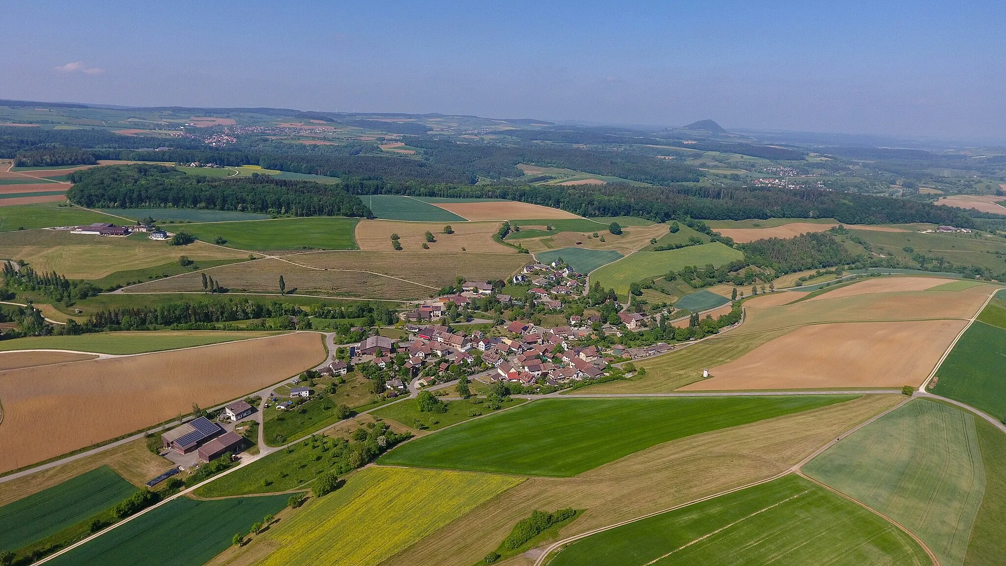 Photo showing: Switzerland, Canton of Schaffhausen, aerial photograph of Altdorf SH