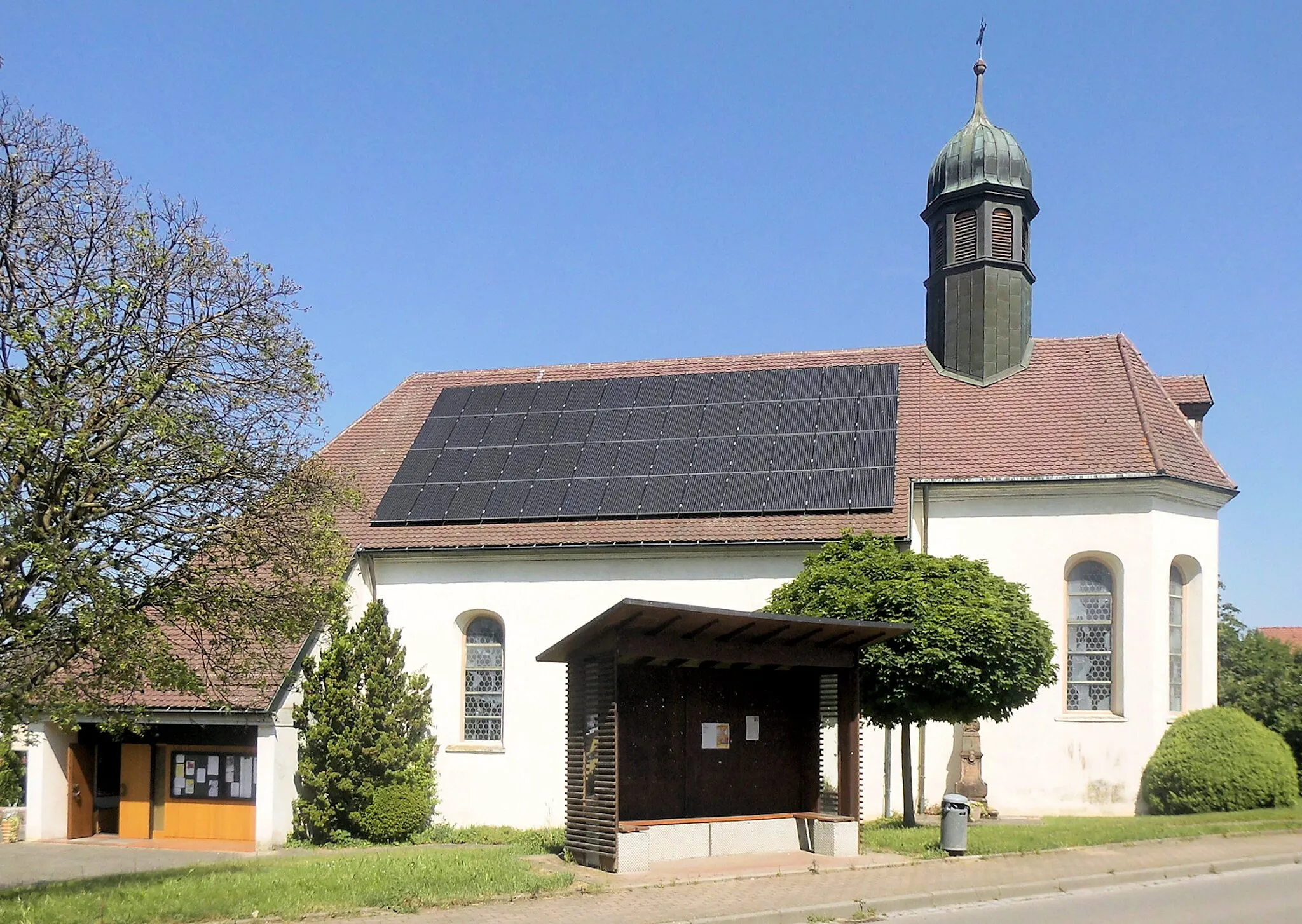 Photo showing: Kirche St. Mauritius in Wagenstadt, Stadt Herbolzheim, Deutschland