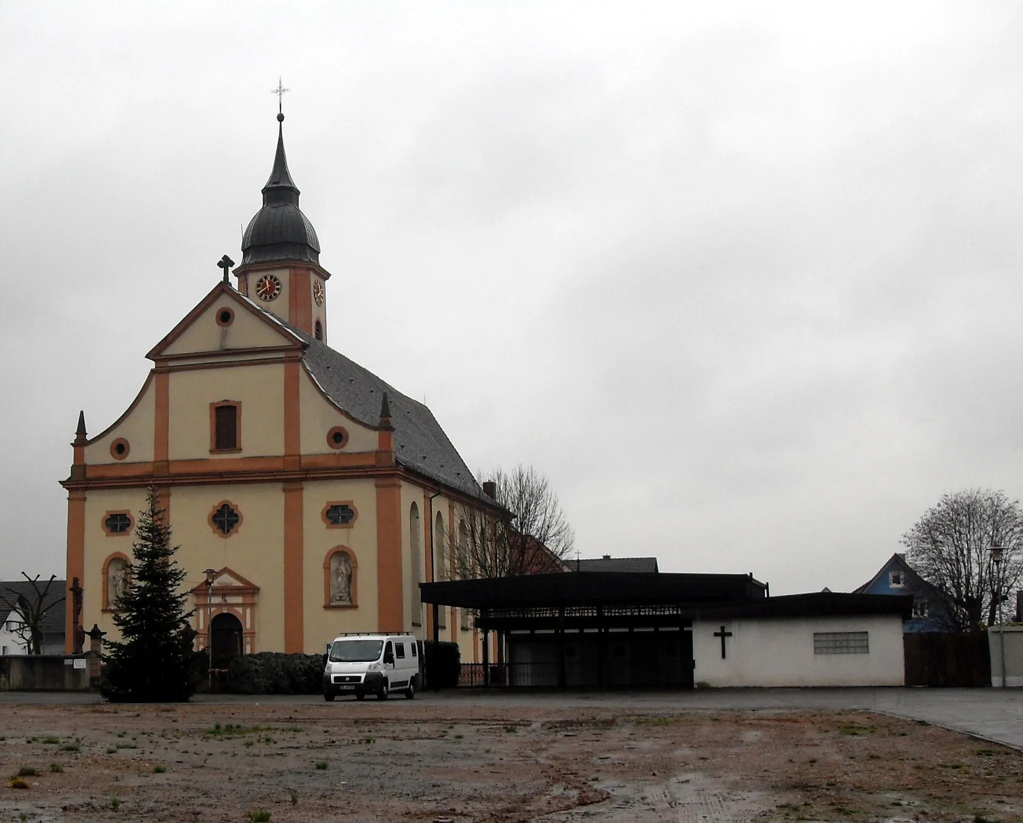 Photo showing: Pfarrkirche St. Johann Baptist in Ringsheim, Deutschland