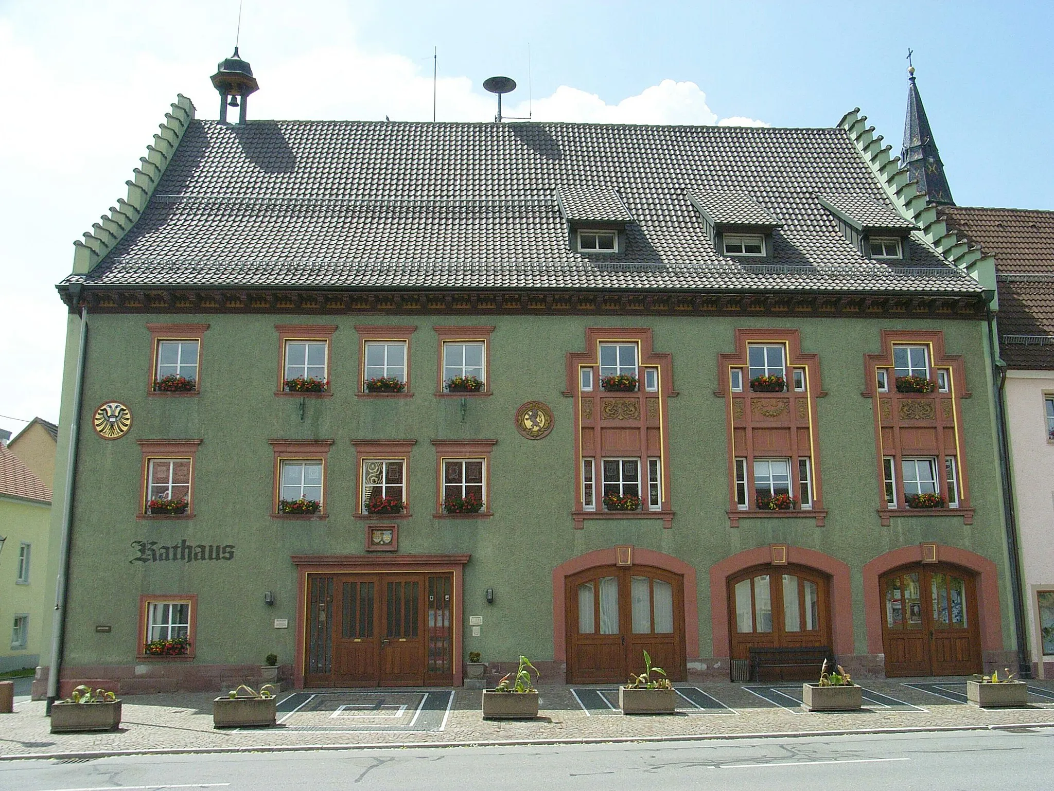 Photo showing: Dieses Bild zeigt das Rathaus von Bräunlingen.
