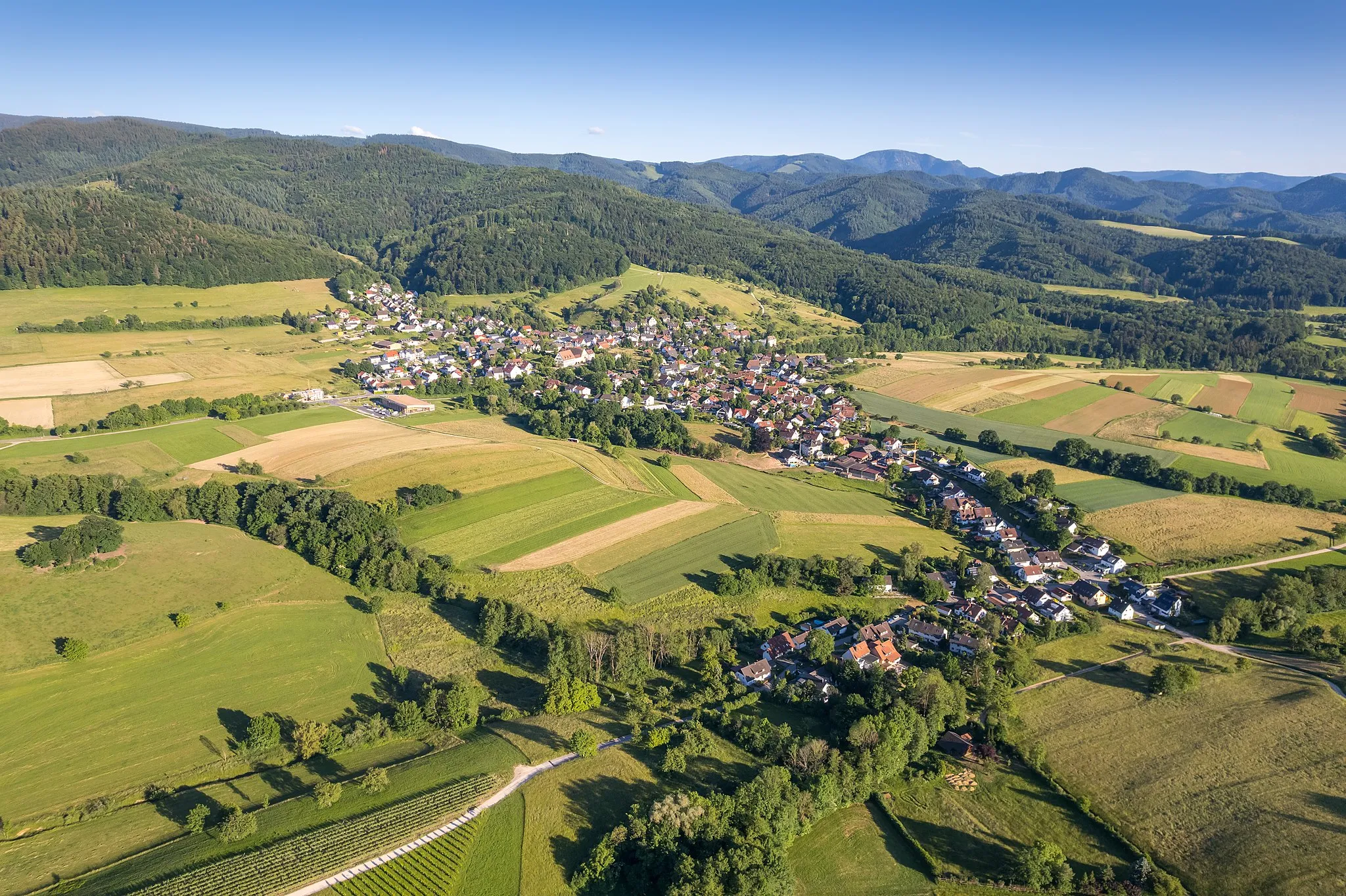 Photo showing: Aerial picture Sölden Black Forest