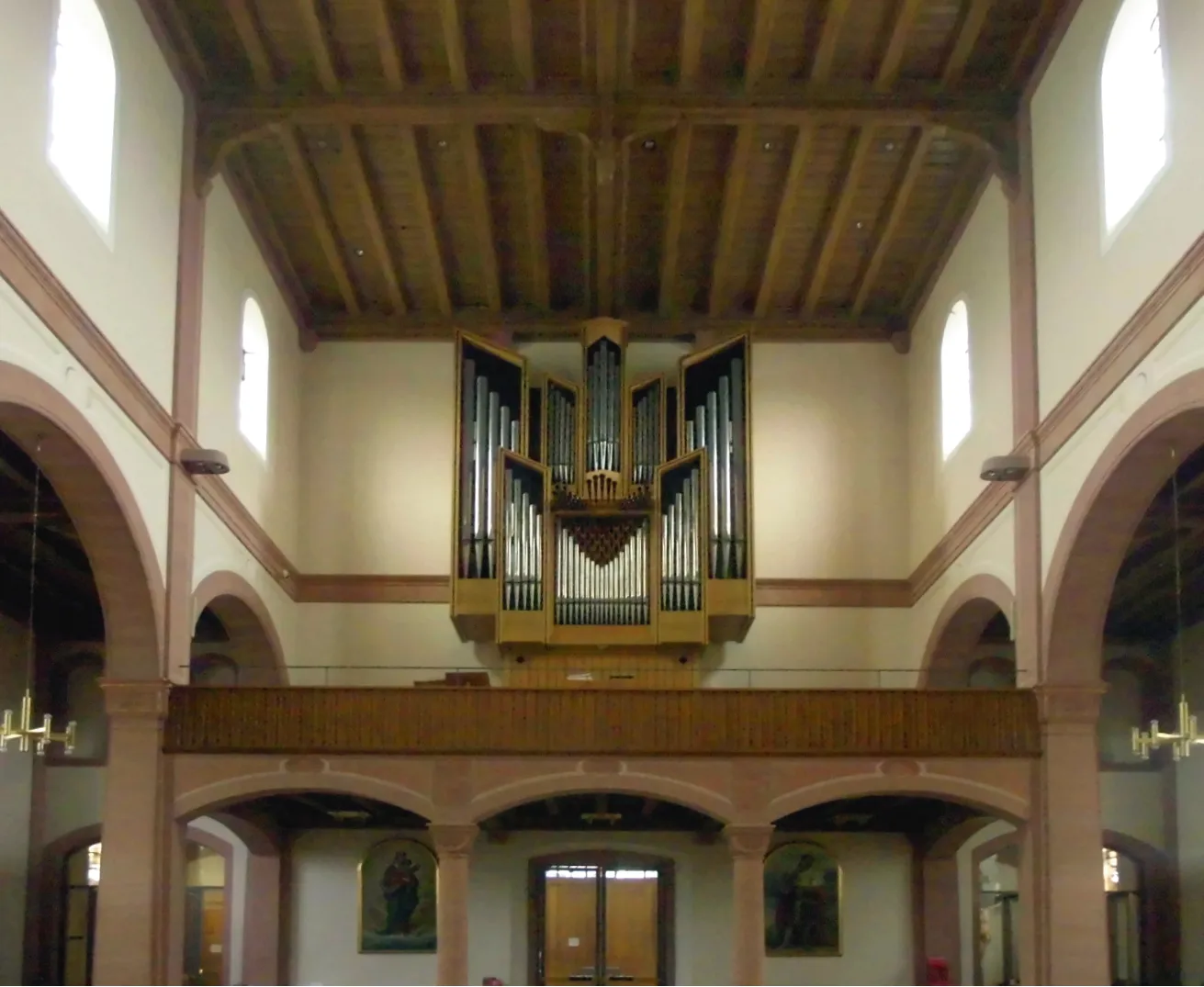 Photo showing: Orgel der Kirche St. Leopold in Mahlberg, Ortenaukreis