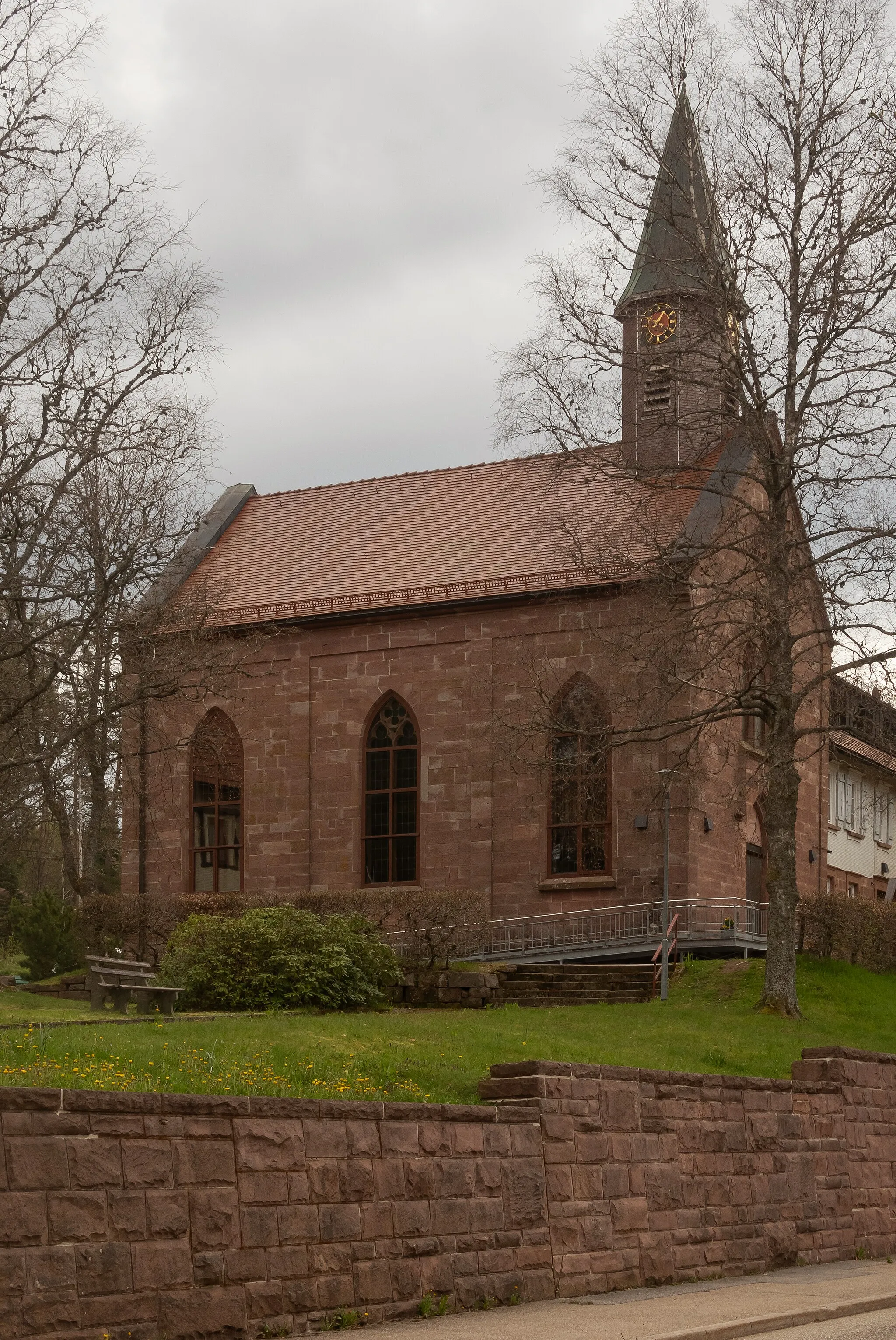 Photo showing: Kniebis, reformed church