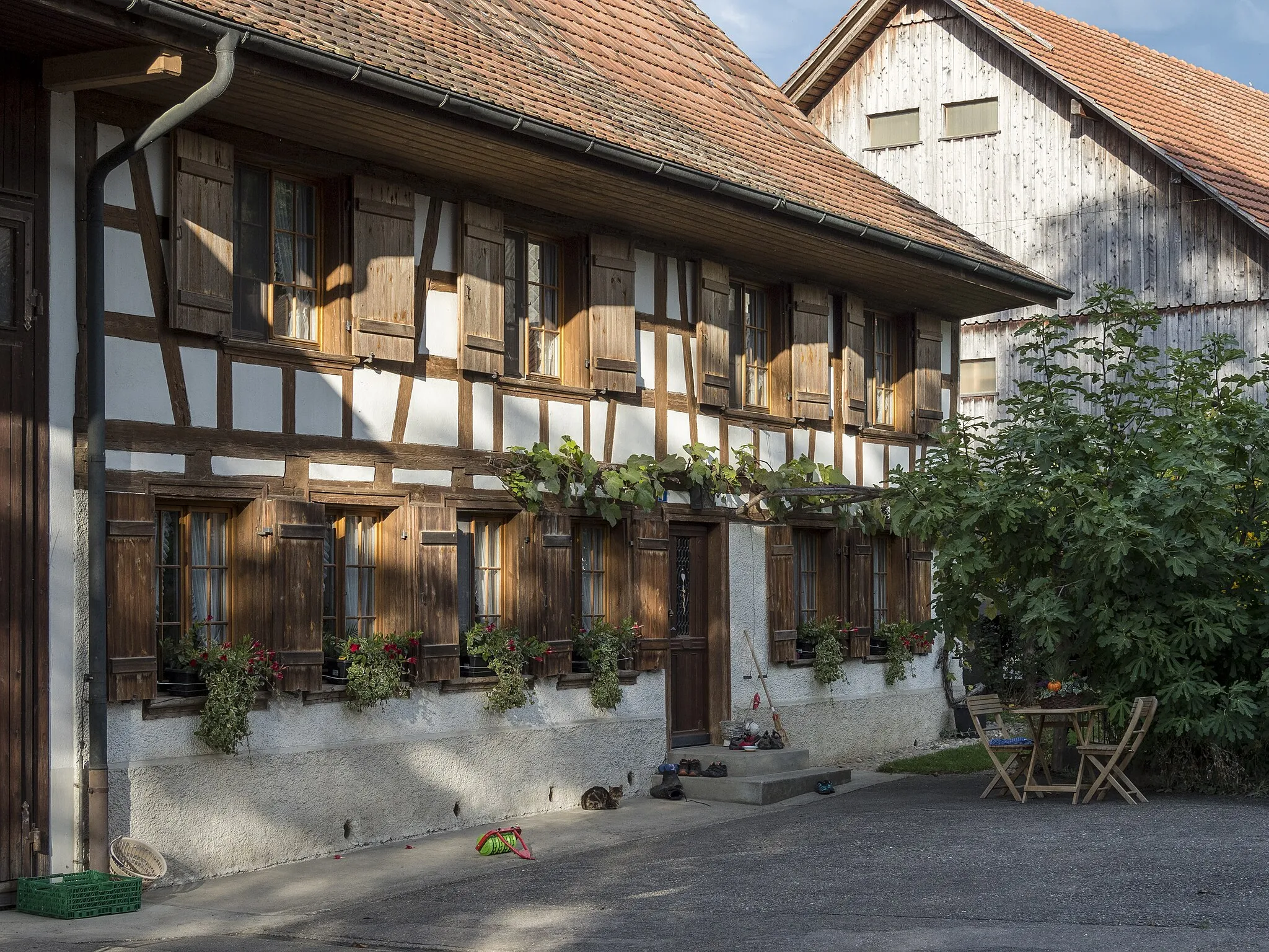 Photo showing: Farm house in Mettendorf, canton of Thurgau, Switzerland