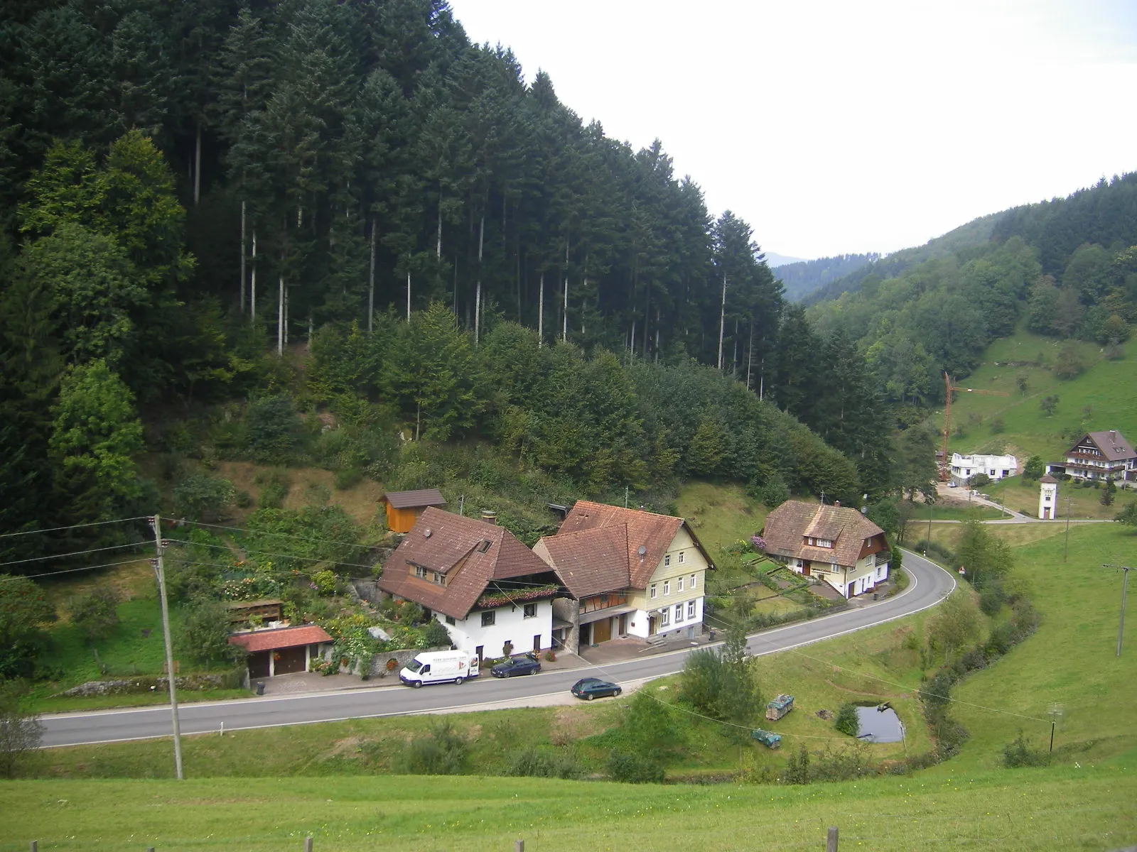 Photo showing: In the Black Forest at the Kirnbach brook upstream of the city part Kirnbach of Wolfach.
