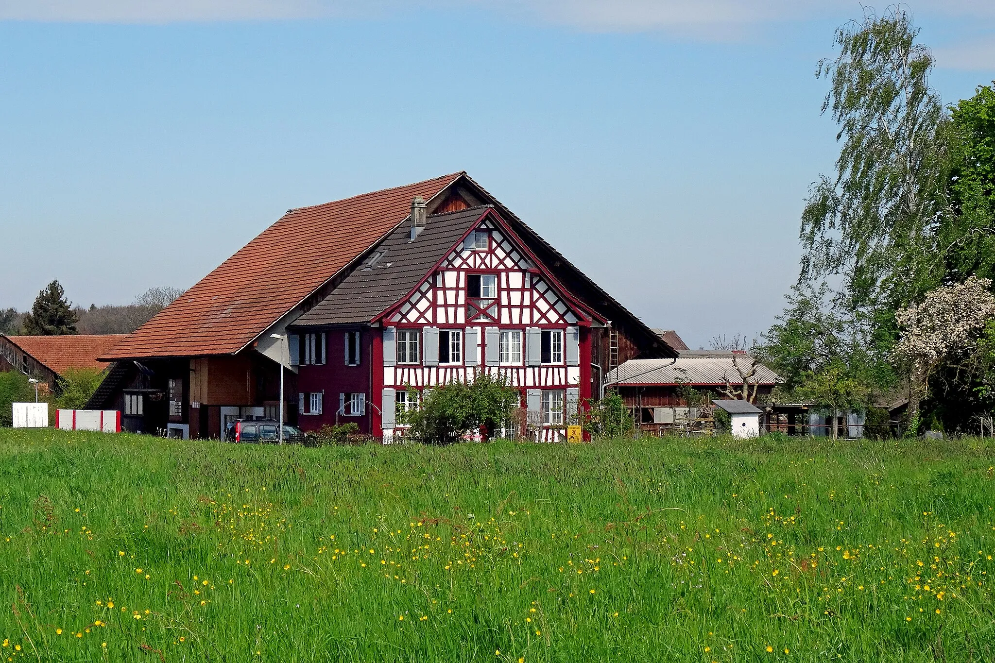 Photo showing: Fachwerkhaus in Schönenbaumgarten, Kanton Thurgau