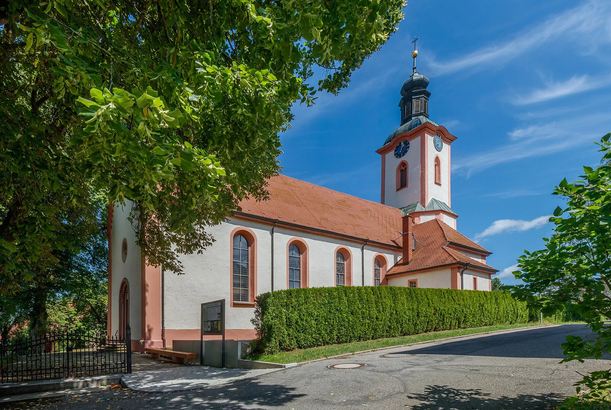 Photo showing: Parish church St. Andreas, Neudingen, Baden-Württemberg, Germany.