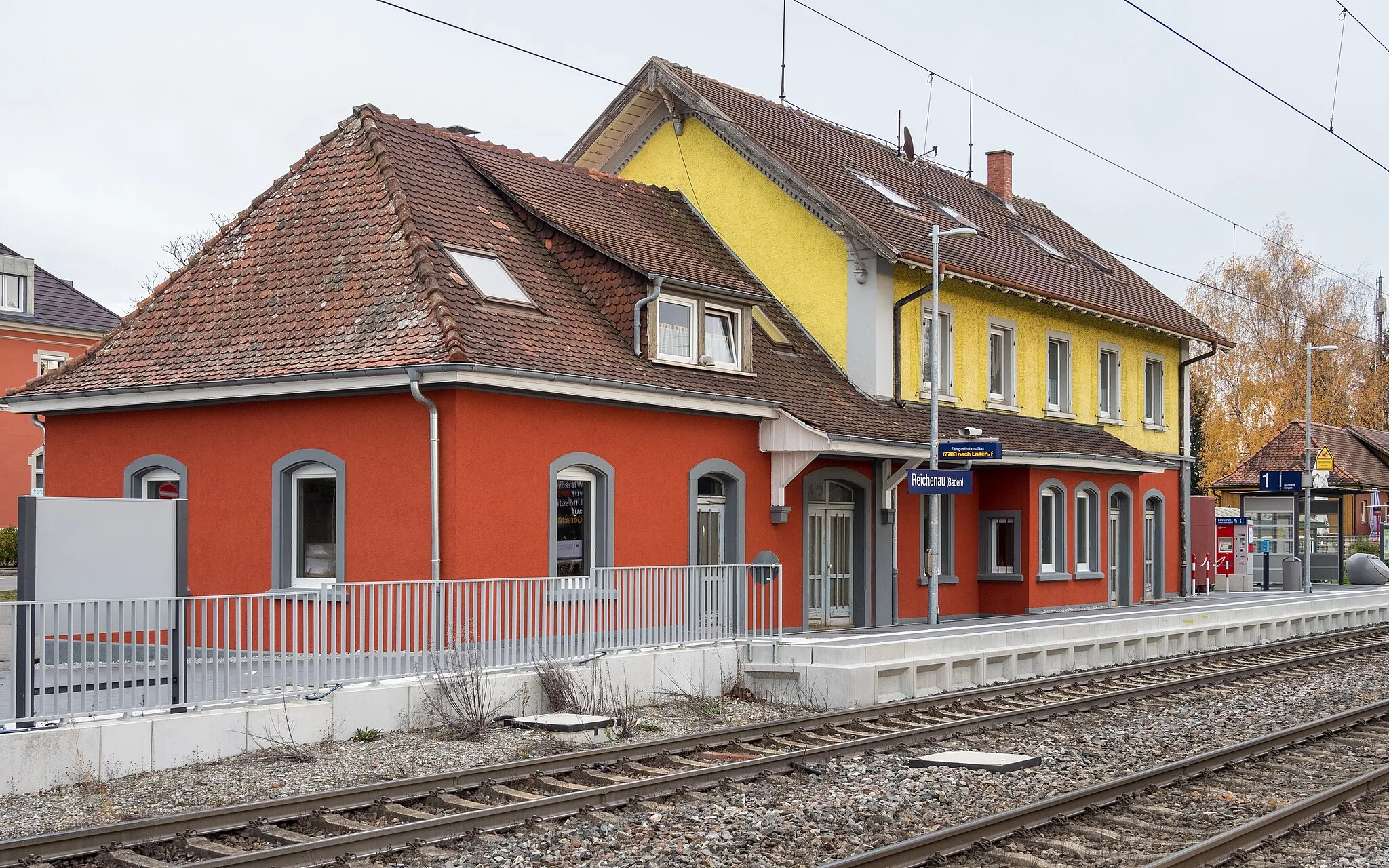 Photo showing: Bahnhof Reichenau (Baden), Landkreis Konstanz