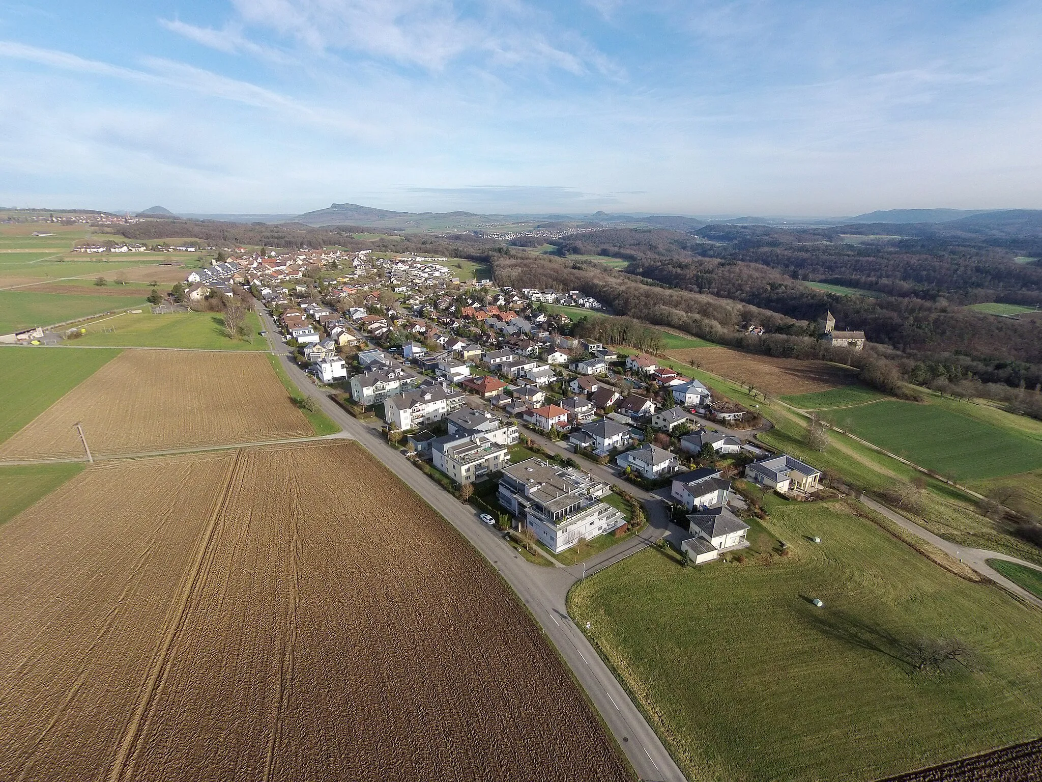 Photo showing: Switzerland, Canton of Schaffhausen, QC aerial picture of Stetten