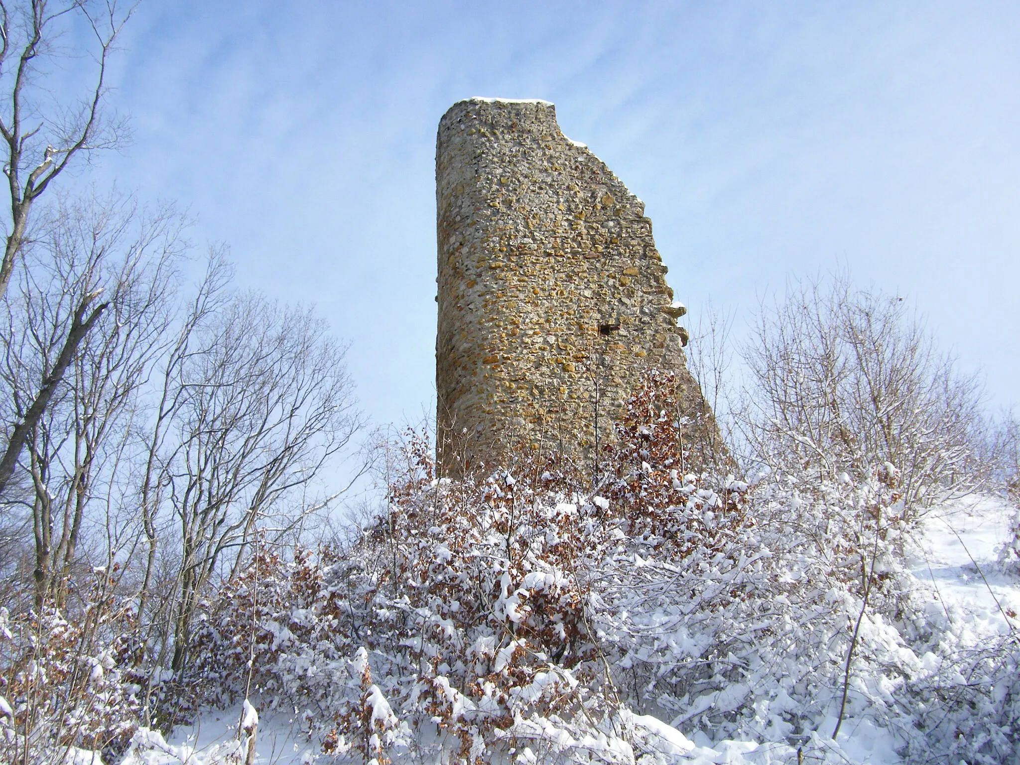 Photo showing: Die als Kulturdenkmal geschützte Ruine der Schneeburg liegt auf dem westlichen Nebengipfel des Schönbergs in der Gemarkung von Ebringen im Landkreis Breisgau-Hochschwarzwald in Baden-Württemberg.