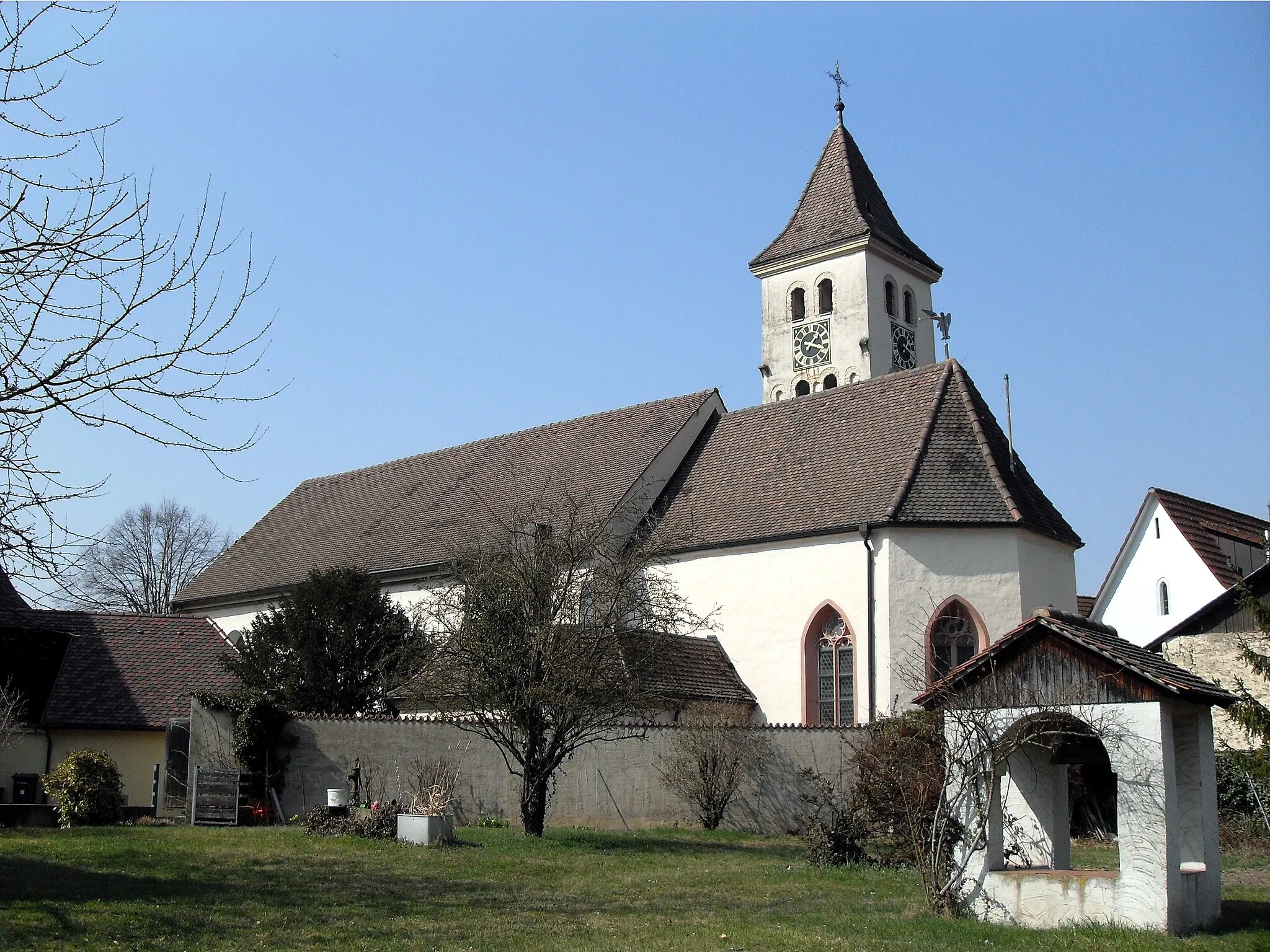 Photo showing: St. Laurentiuskirche in Niederrimsingen