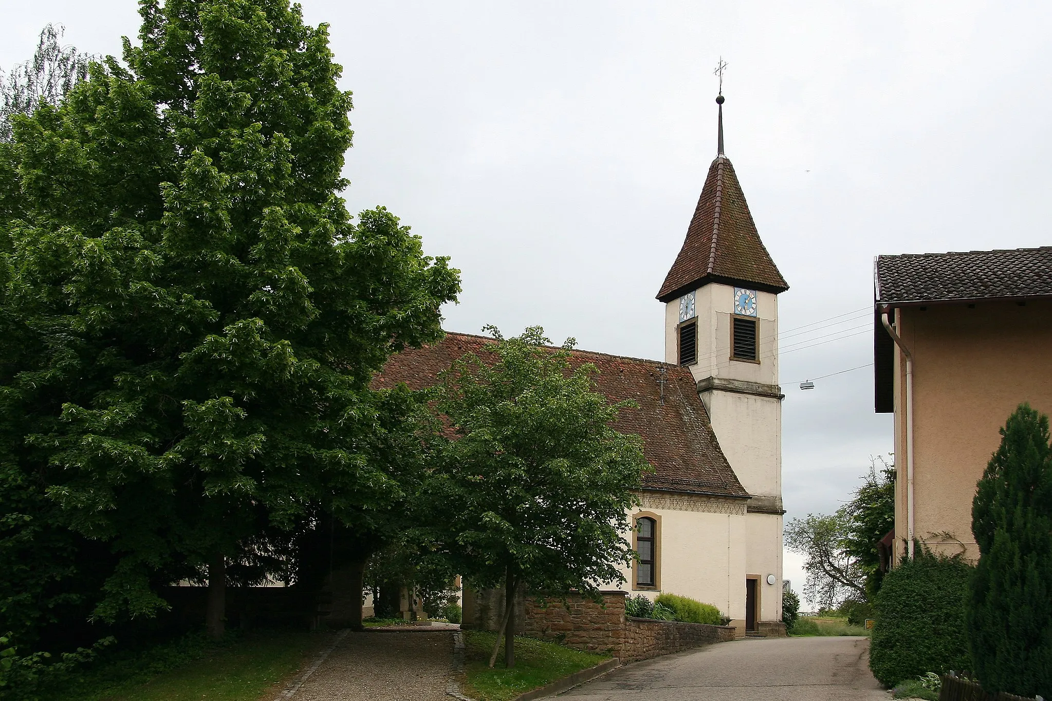 Photo showing: Kirche St. Jakobus in Dattingen (Müllheim), Außenansicht