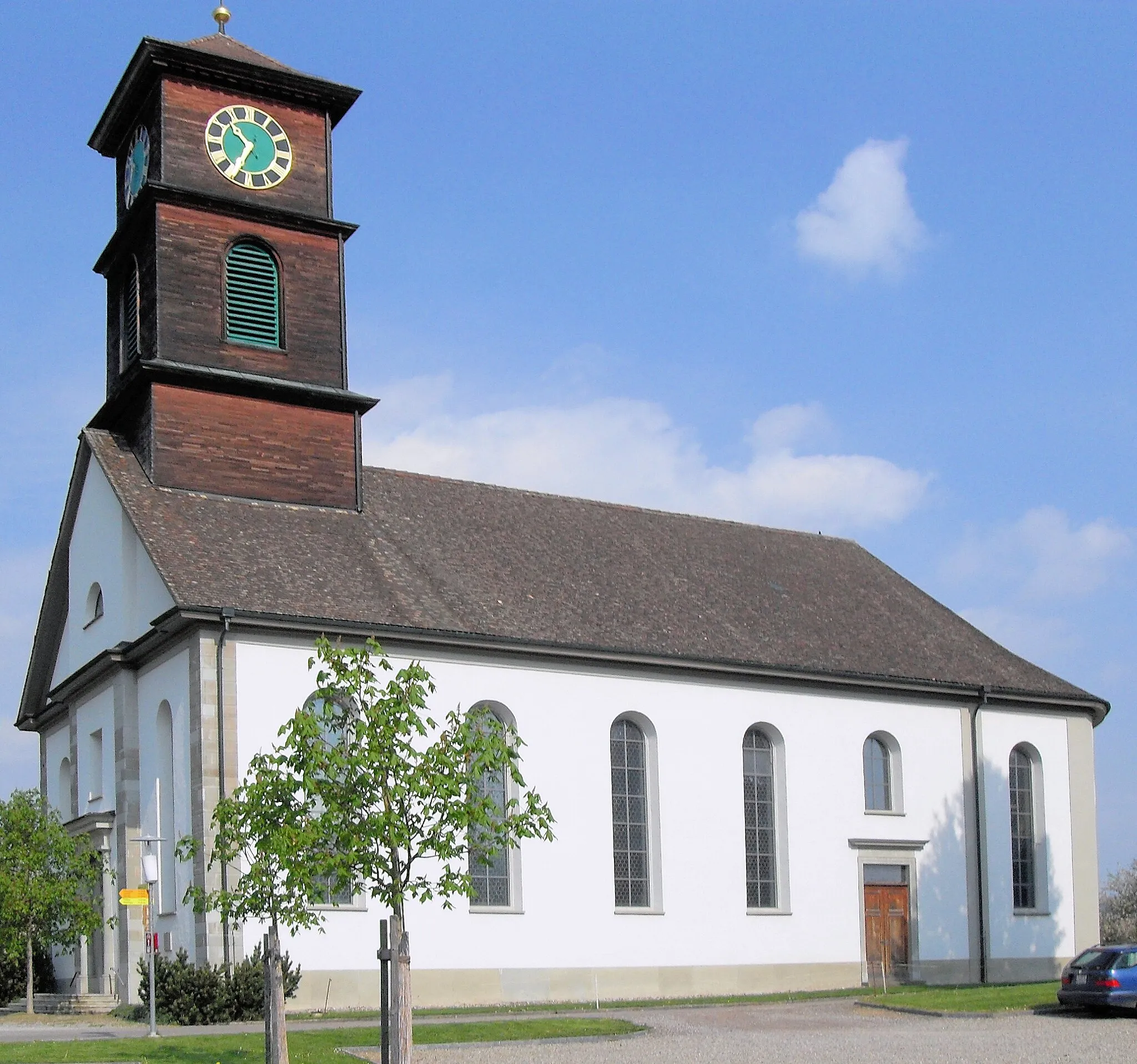 Photo showing: Paritätische Kirche St. Martin in Basadingen, Kanton Thurgau, Schweiz