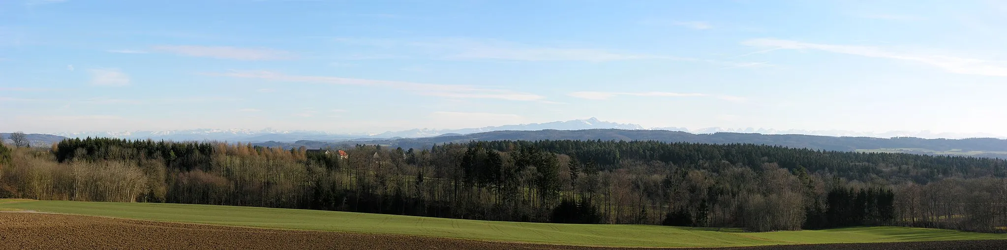 Photo showing: Switzerland, Thurgau,

Alps seen from Herdern