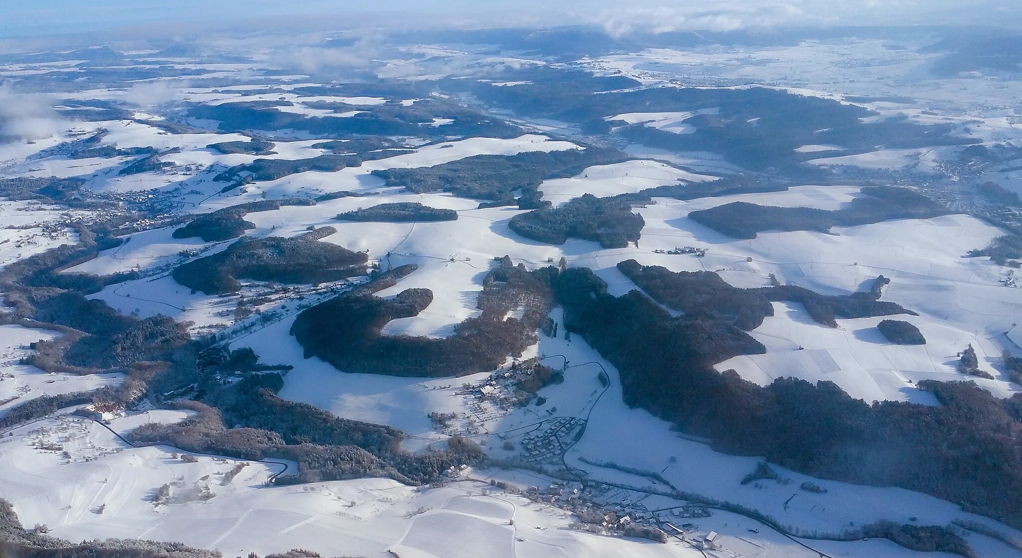 Photo showing: Germany, Baden-Württemberg, approach into ZRH across the Southern part of Black Forest