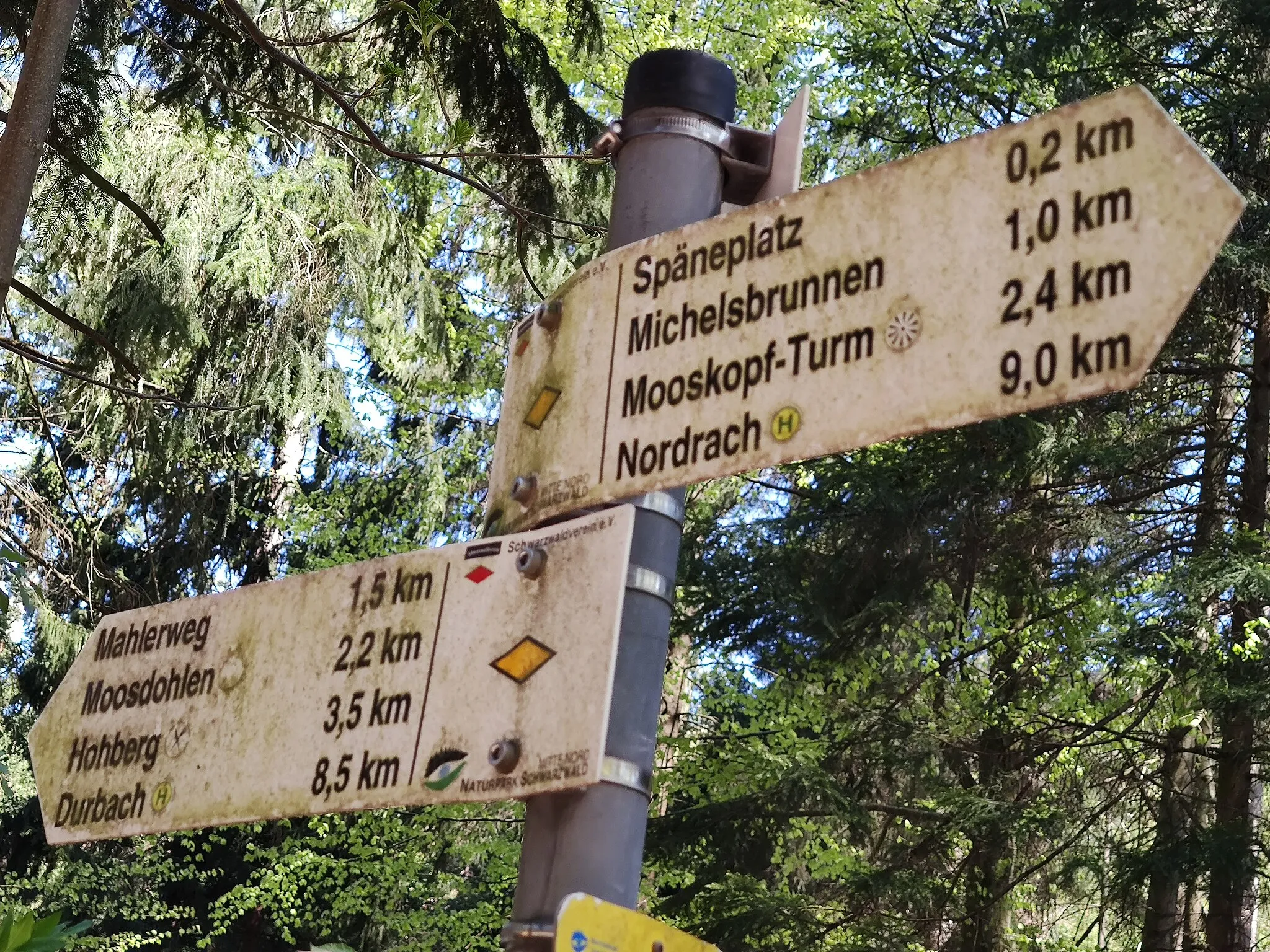 Photo showing: Wegweiser „Pionierweg“ des Schwarzwaldvereins